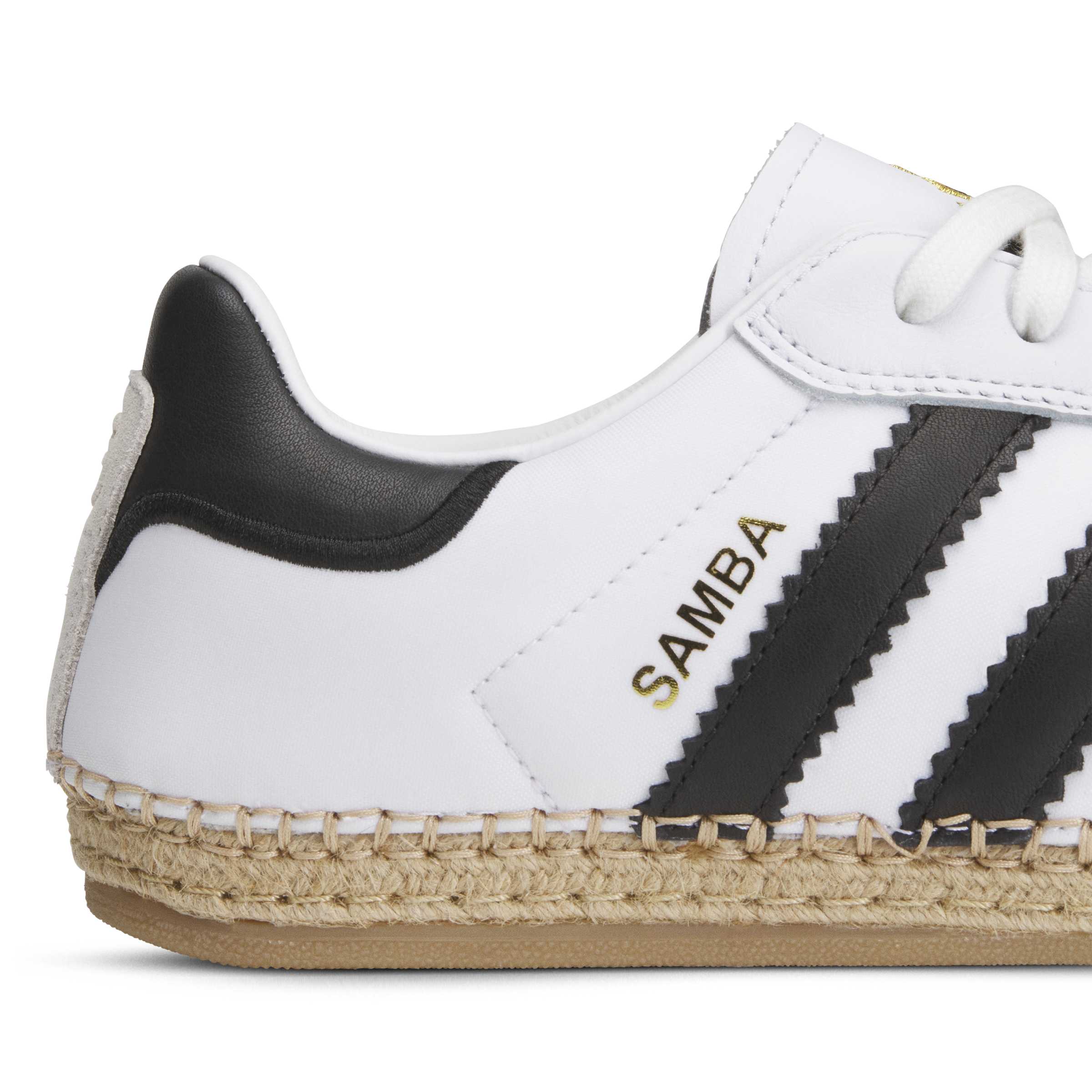 Adidas CLOT Samba Espadrille by EDC Unisex Shoes Color: Footwear White/Core Black/Footwear White Style: KJ0274 - Image 7