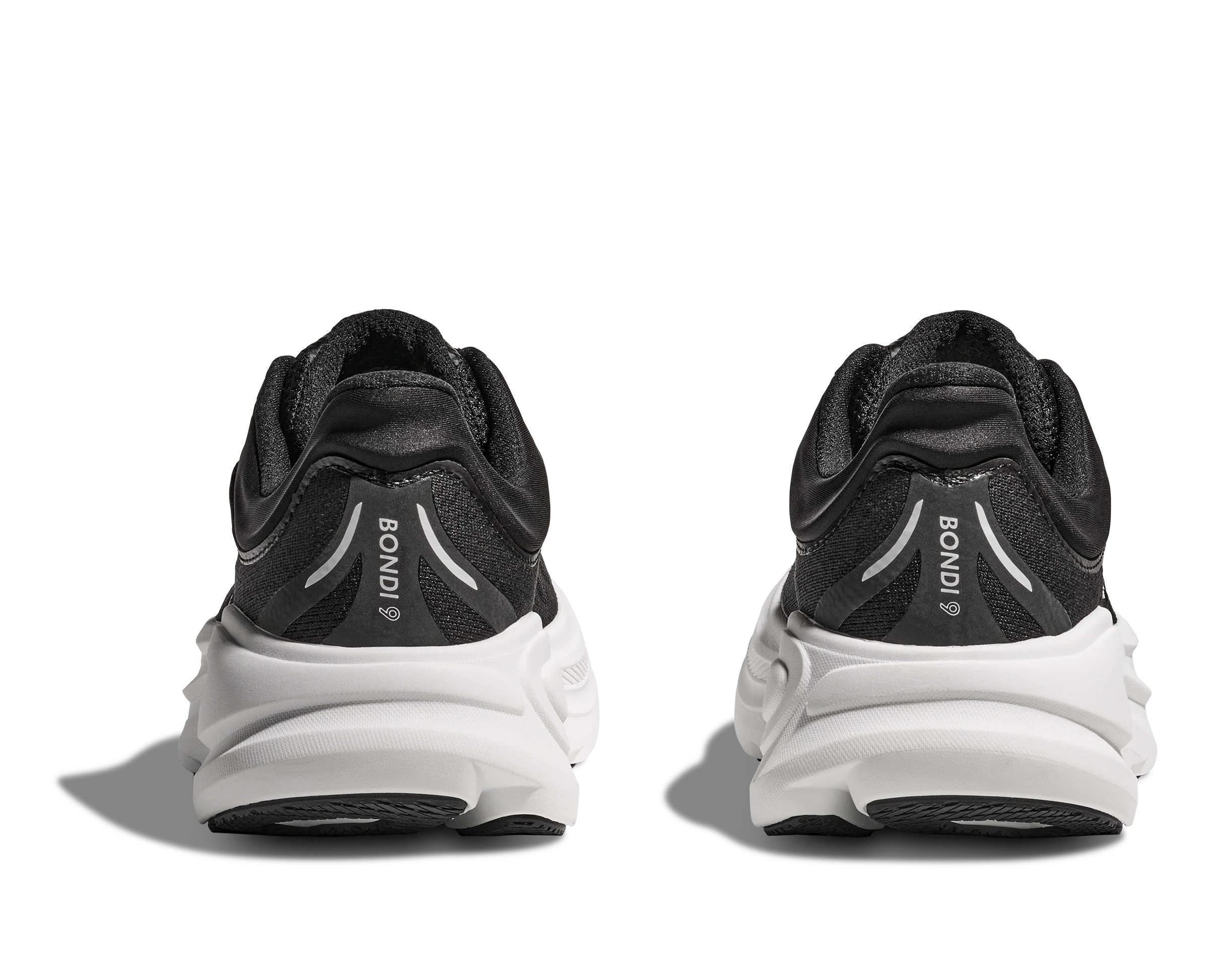 Hoka Bondi 9 Mens Shoes Color: Black/White Style: 1162011-BWHT - Image 4