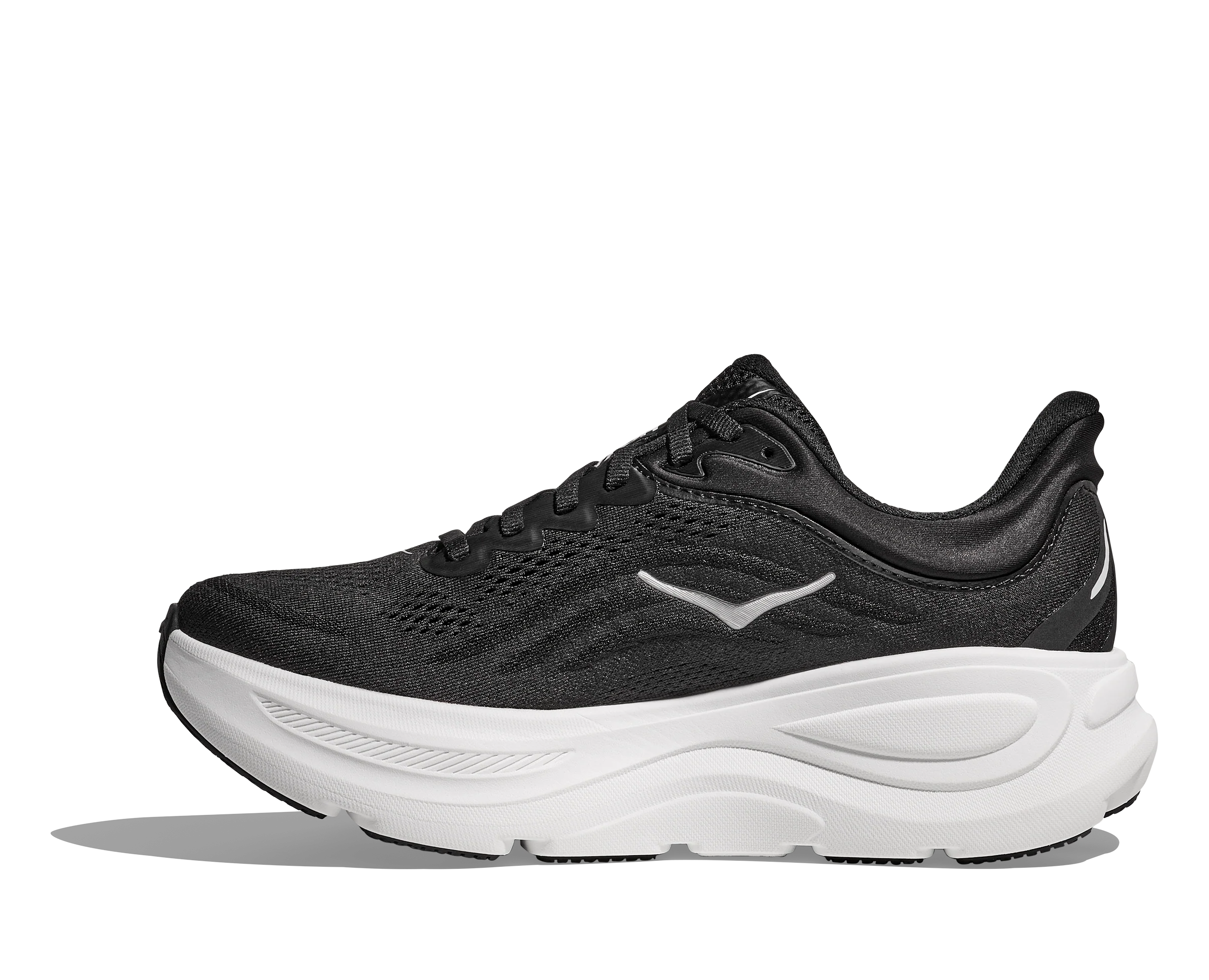 Hoka Bondi 9 Mens Shoes Color: Black/White Style: 1162011-BWHT - Image 7