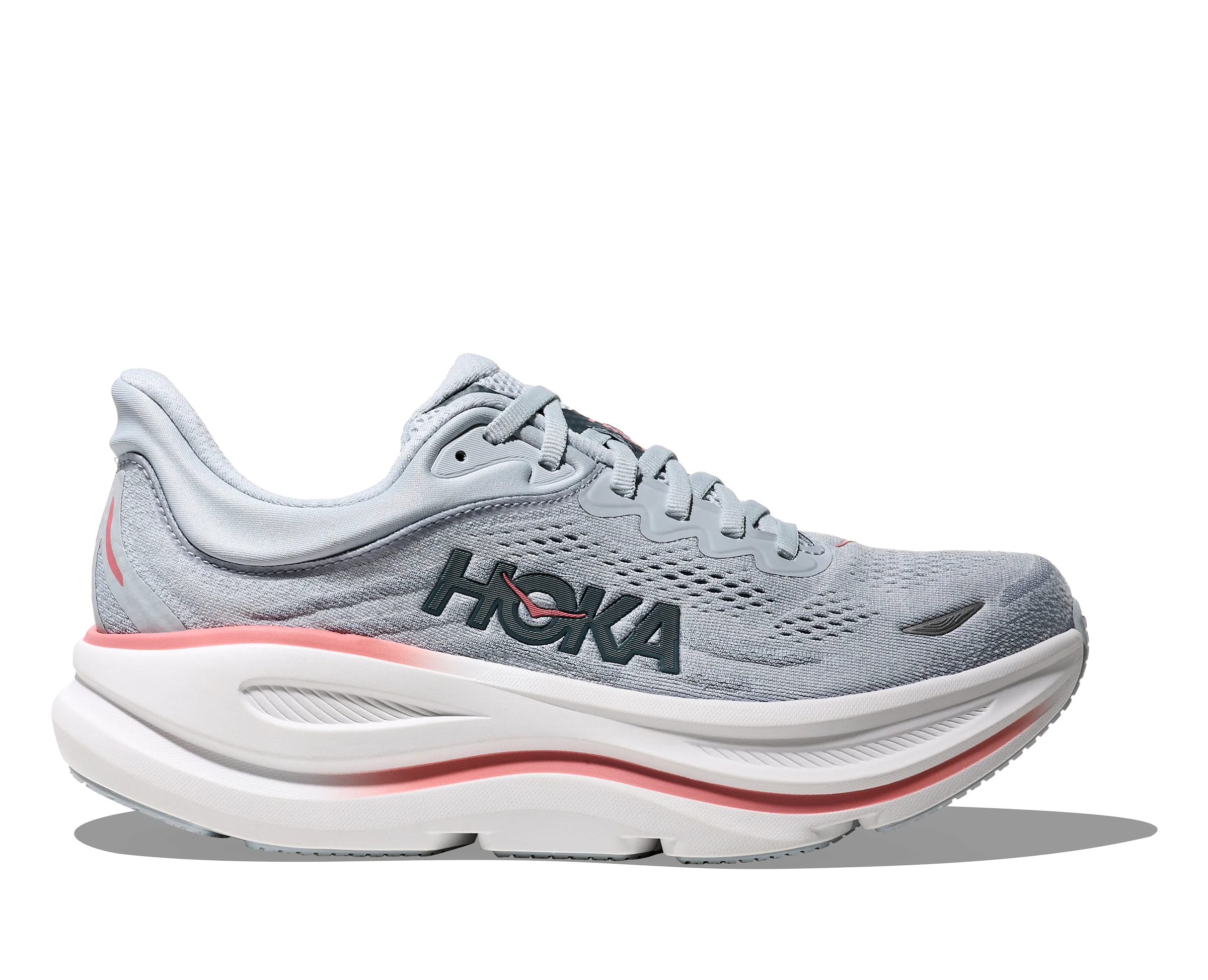 Hoka Bondi 9 Womens Shoes Color: Mineral Blue/Washed Blue Style: 1162012-MBLW - Image 3