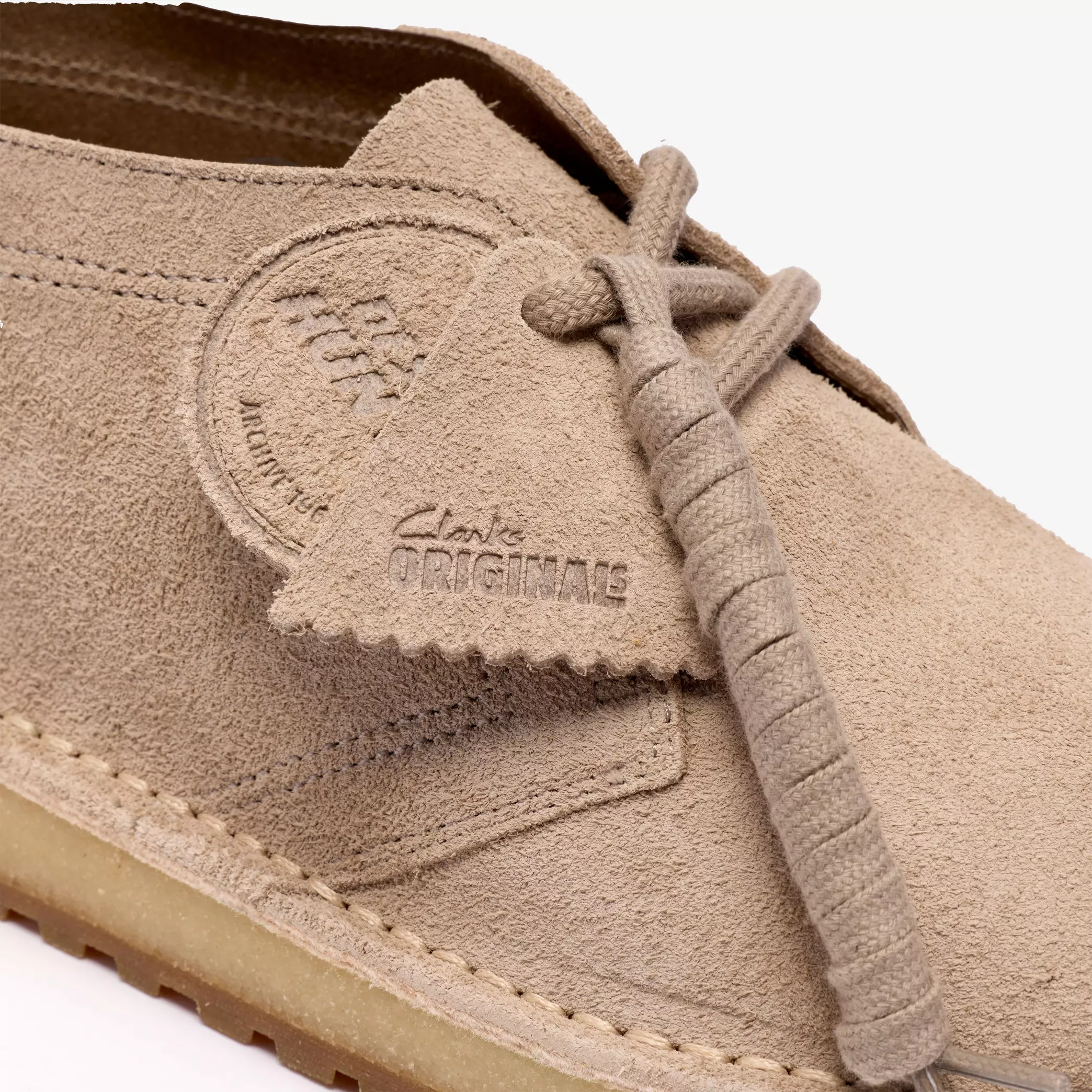 Clarks Desert Hunter Mens Shoes Color: Sand Suede Style: 26185680 - Image 6