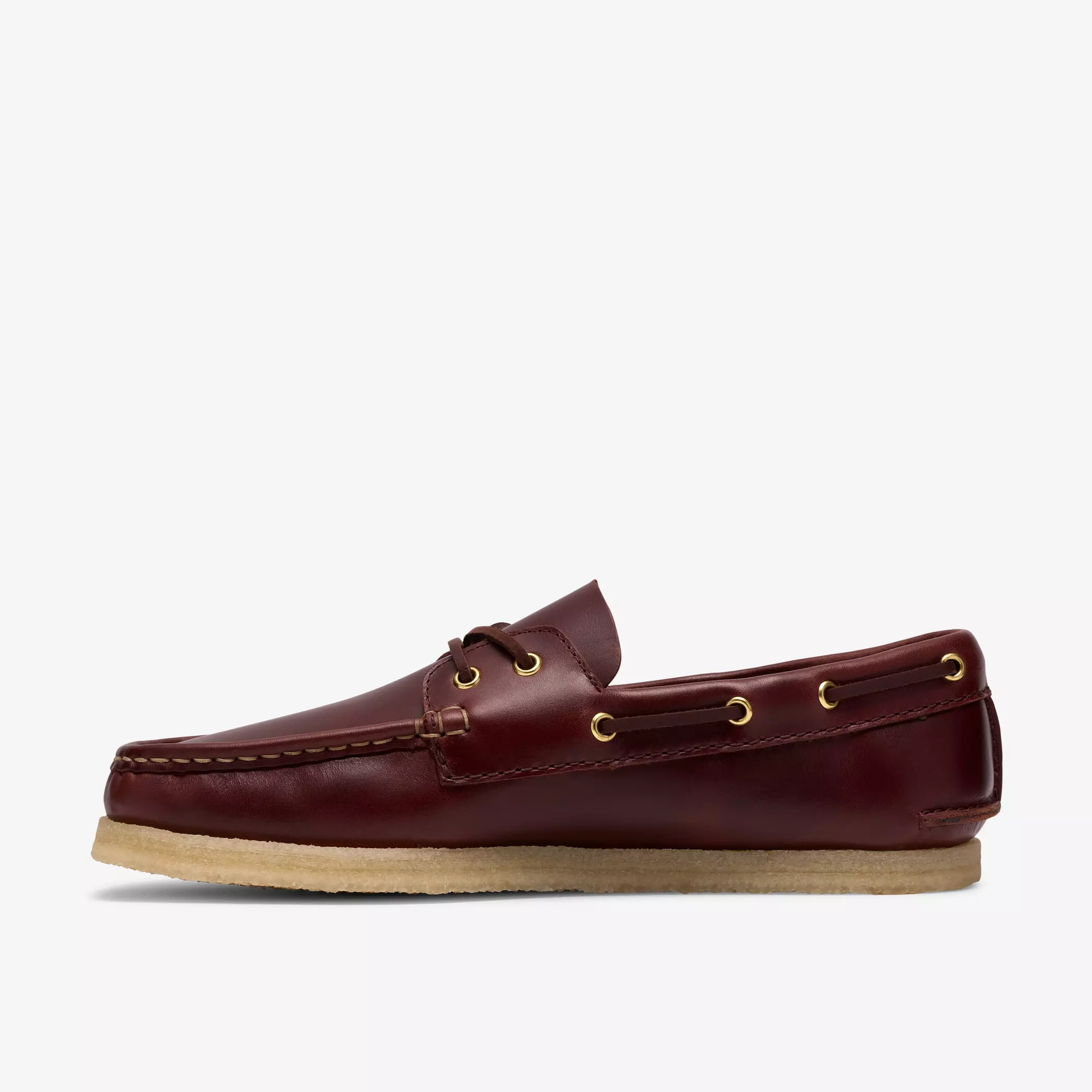 Clarks Godney Boat Mens Shoes Color: British Tan Leather Style: 26185687 - Image 4