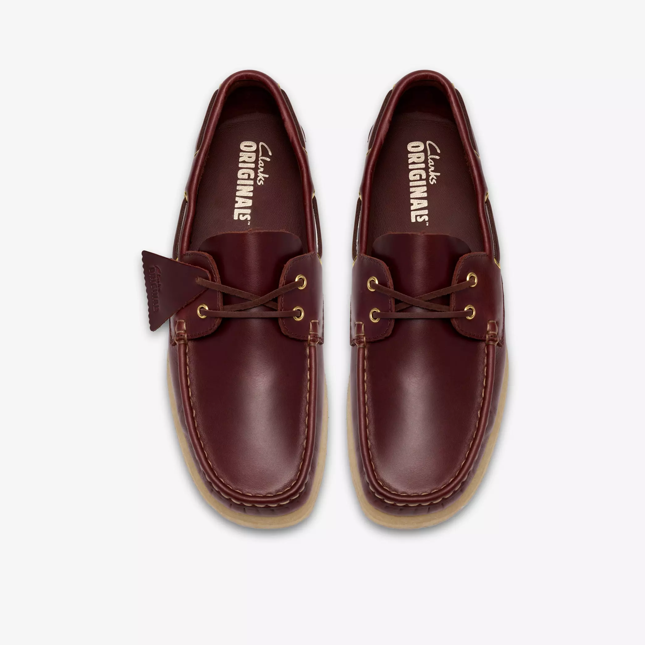 Clarks Godney Boat Mens Shoes Color: British Tan Leather Style: 26185687 - Image 7