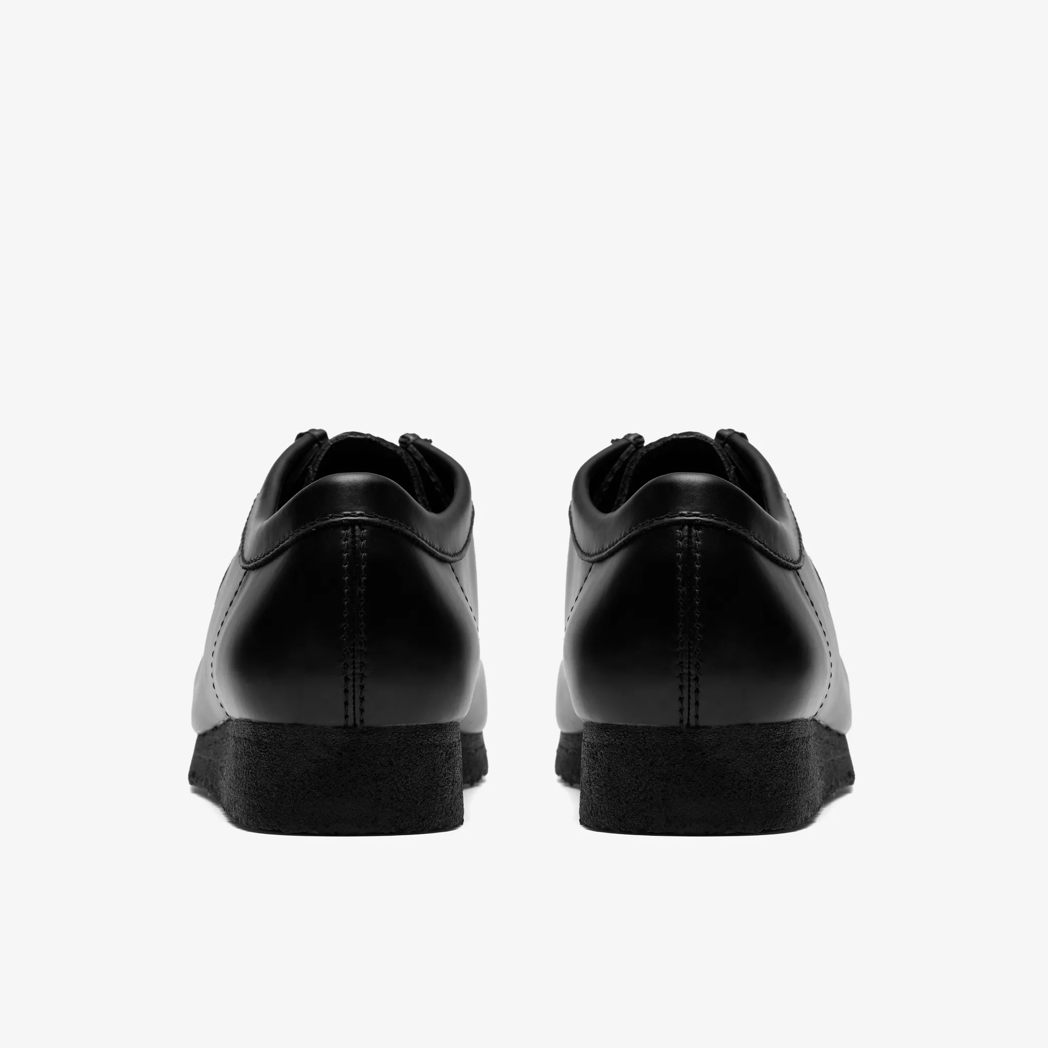 CLARKS Wallabee Black Hi Shine Leather 26183780 - Image 6