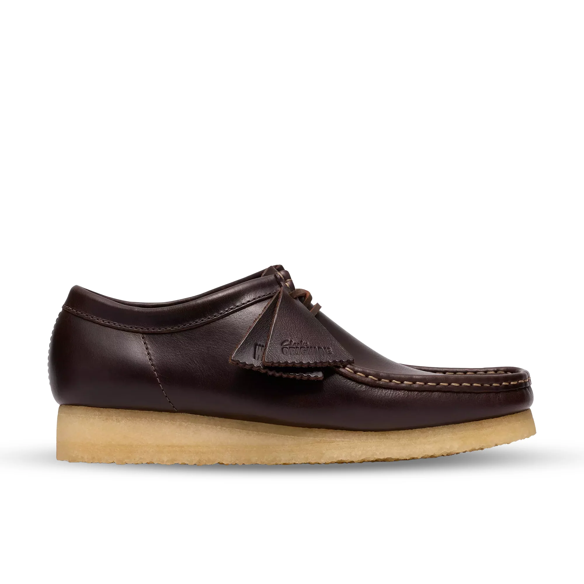 Clarks Wallabee Mens Shoes Color: Dark Brown Leather Style: 26186567