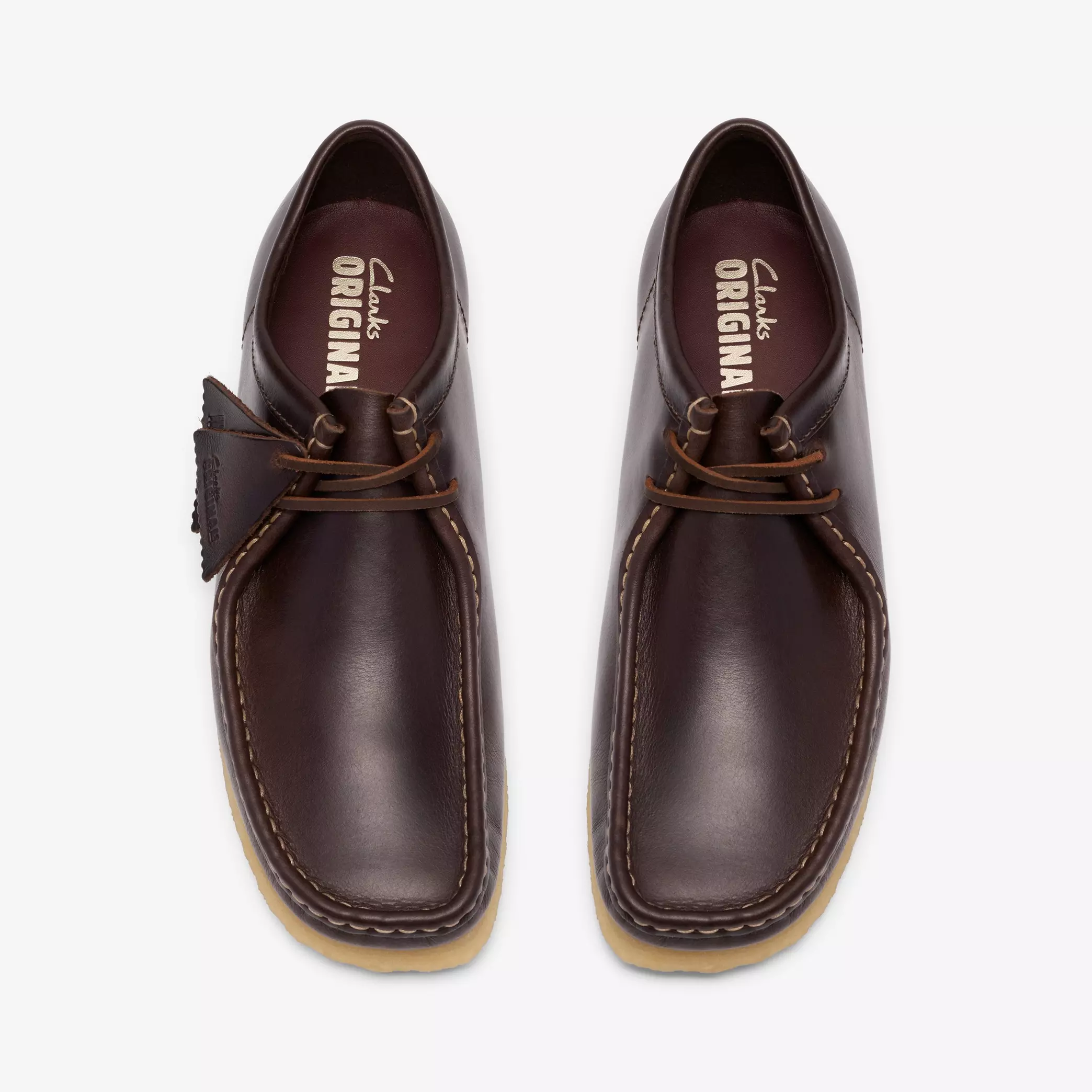 Clarks Wallabee Mens Shoes Color: Dark Brown Leather Style: 26186567 - Image 2