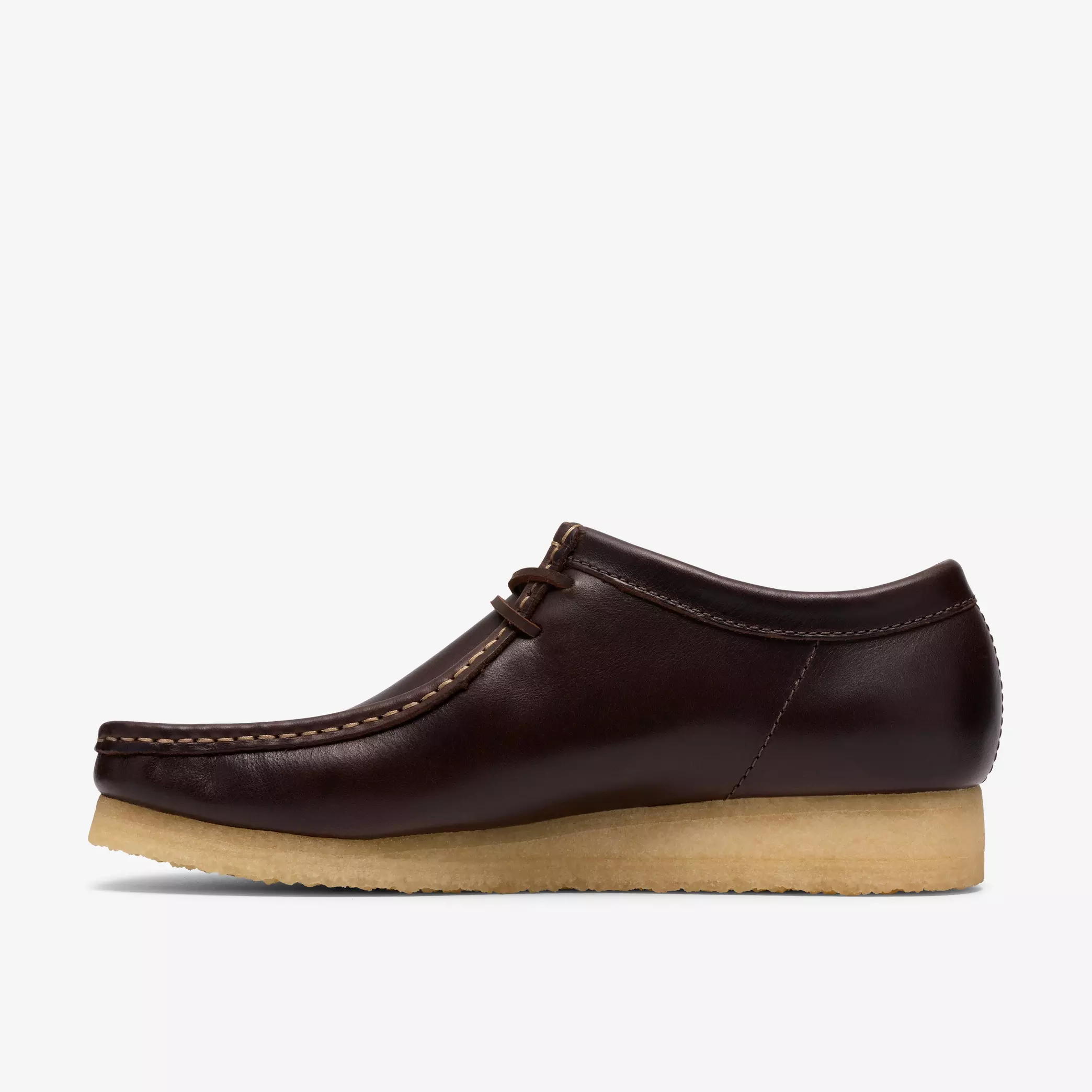 Clarks Wallabee Mens Shoes Color: Dark Brown Leather Style: 26186567 - Image 6