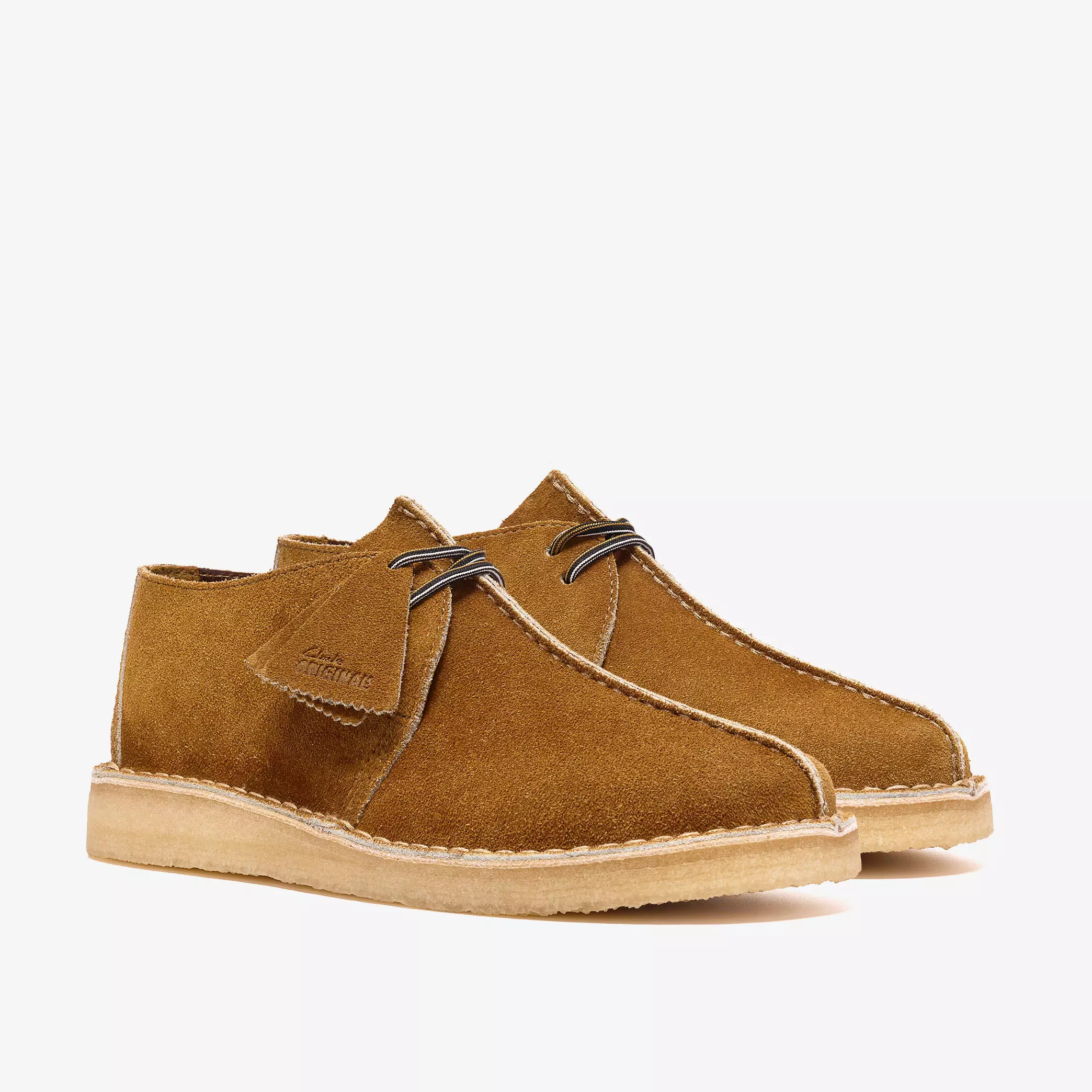 Clarks Desert Trek Mens Shoes Color: Bronze Suede Style: 26185628 - Image 2