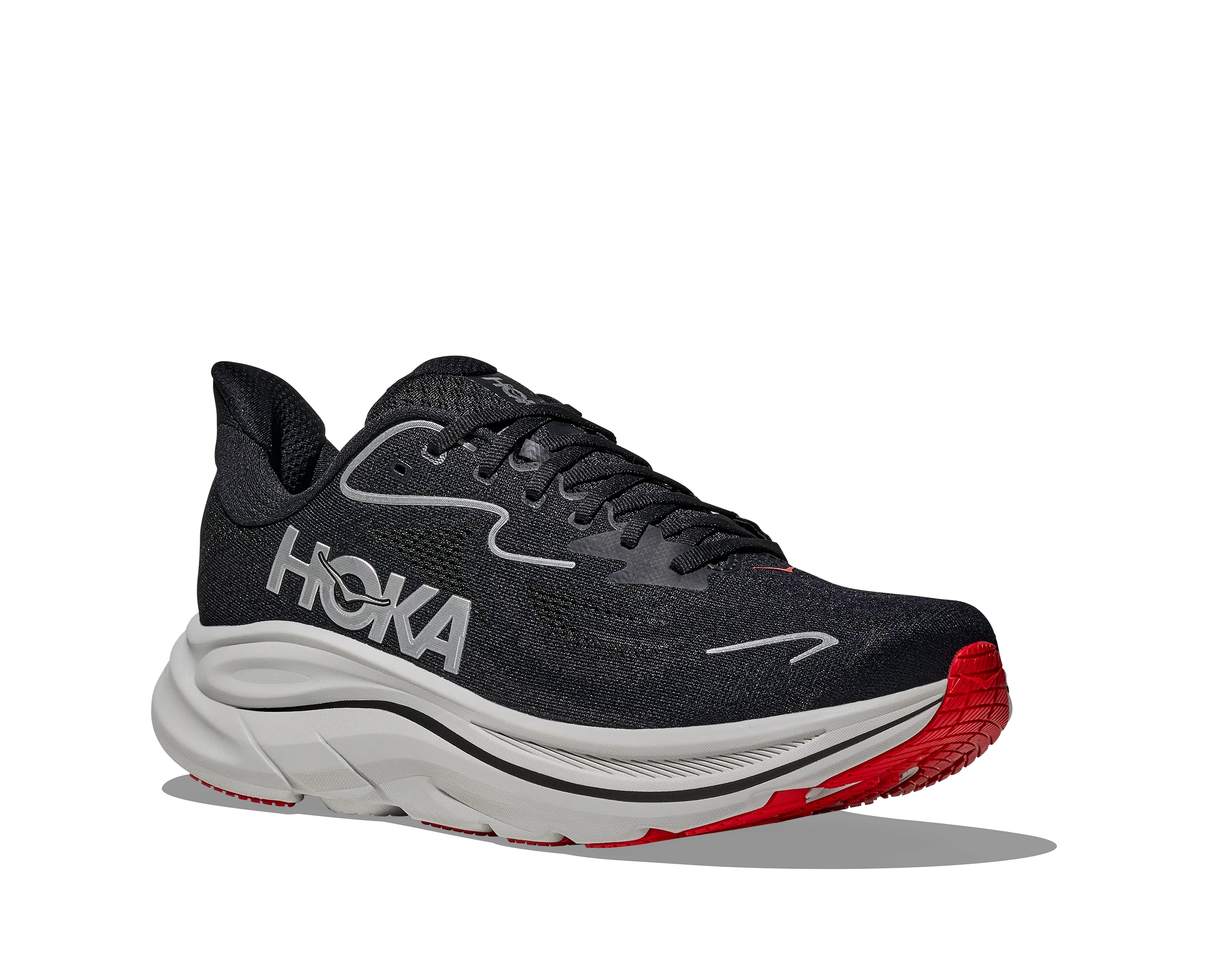 HOKA Clifton 10 black / silver 1162030-BKSV - Image 4