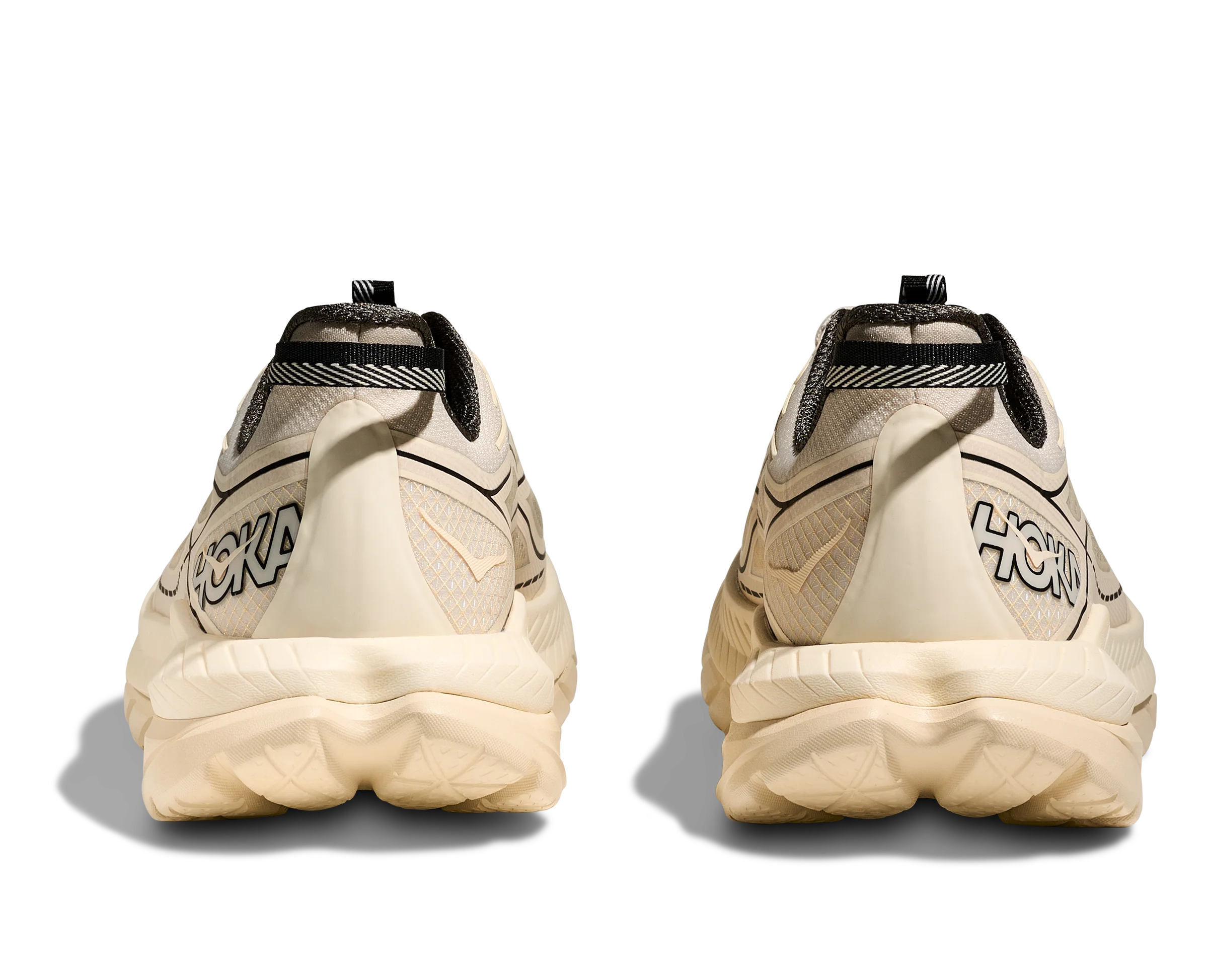 Hoka Mach Remastered Mens Shoes Color: Eggshell/Asphalt Grey Style: 1176250-EHL - Image 5
