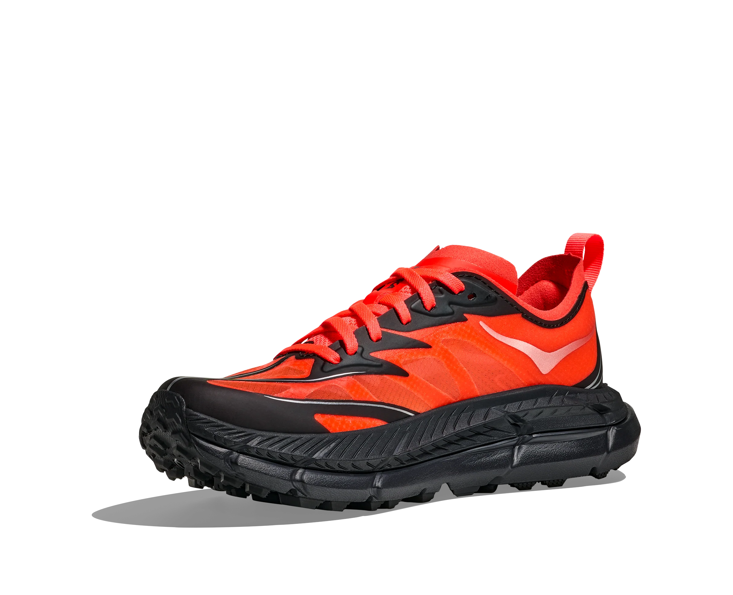 Hoka Mafate Speed 4 Lite Mens Shoes Color: Neon Flame/Black Style: 1168450-NLMB - Image 3