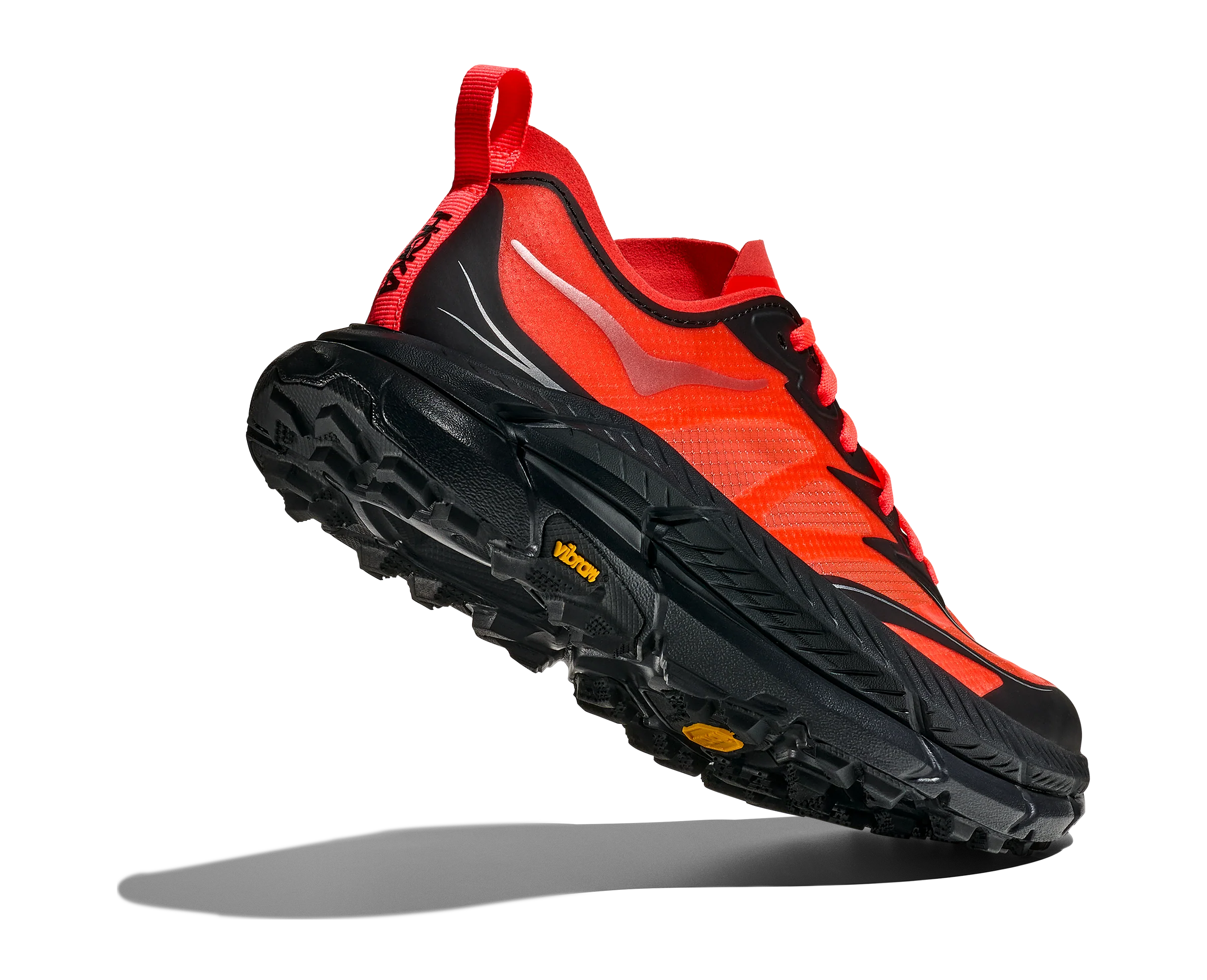 Hoka Mafate Speed 4 Lite Mens Shoes Color: Neon Flame/Black Style: 1168450-NLMB - Image 4