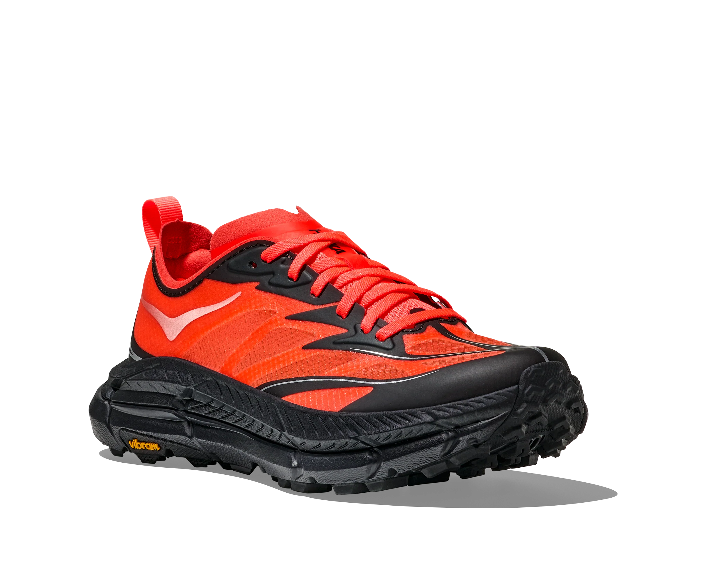 Hoka Mafate Speed 4 Lite Mens Shoes Color: Neon Flame/Black Style: 1168450-NLMB - Image 6