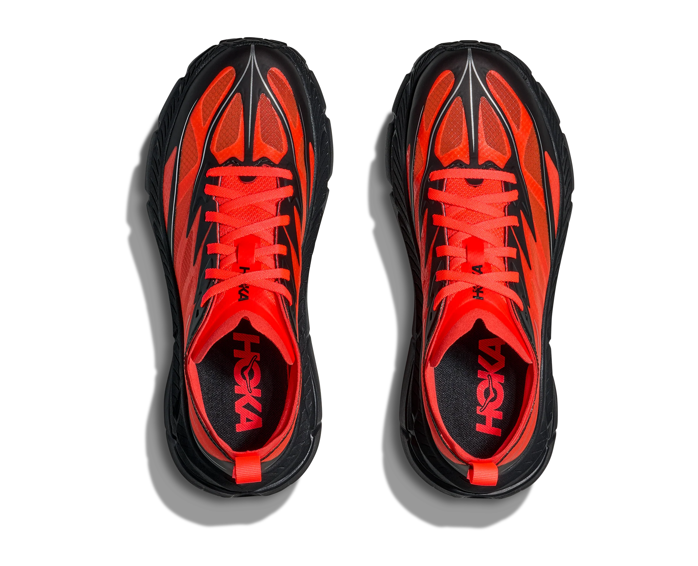 Hoka Mafate Speed 4 Lite Mens Shoes Color: Neon Flame/Black Style: 1168450-NLMB - Image 9
