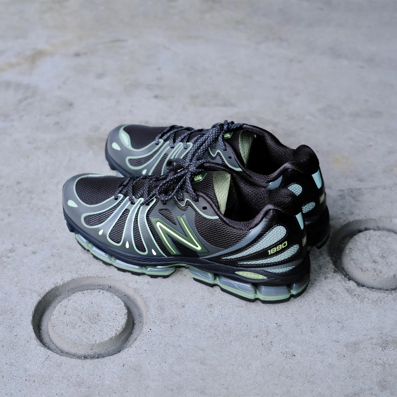 New Balance 1890 'Faded Black & Utility Green' "FADED BLACK UTILITY GREEN" U189071H - Image 6