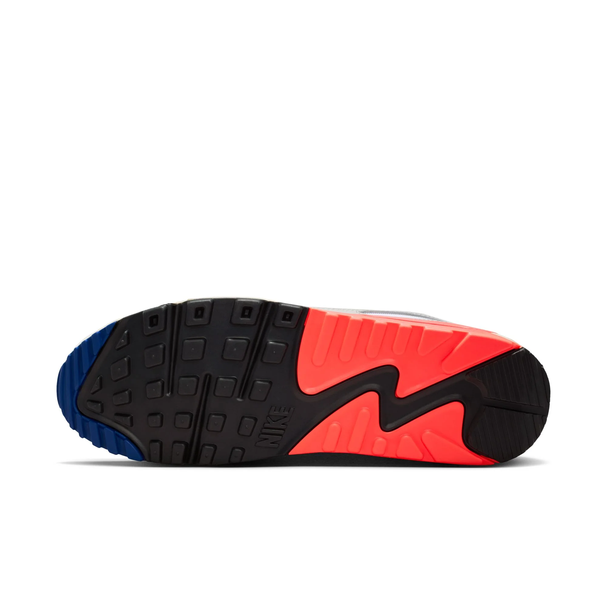 Nike Air Max 90 Color: LT BASE GREY/SPORT ROYAL-COCONUT MILK Style: IU0767-001 - Image 6
