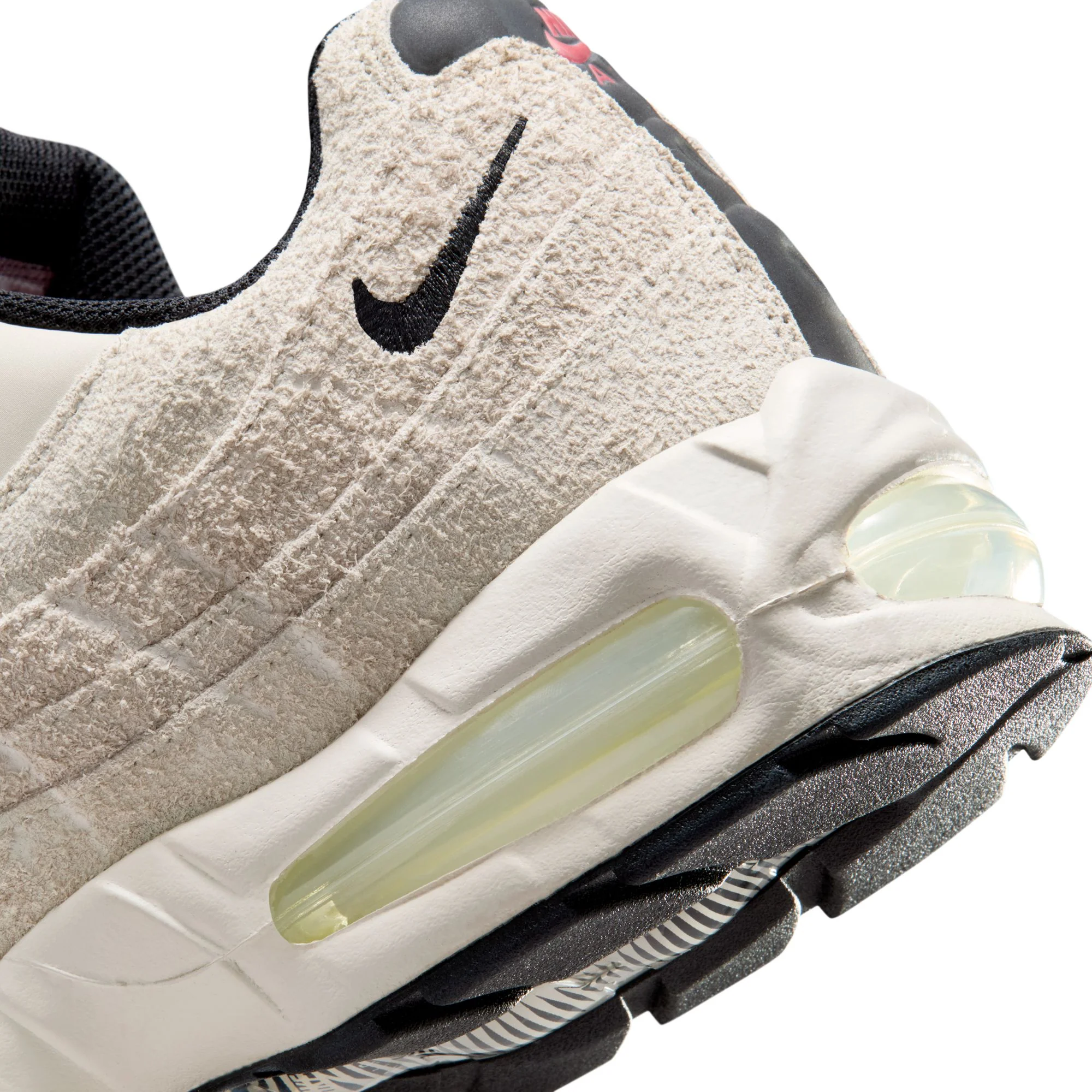 Nike Air Max 95 Big Bubble Men's Shoes Color: Phantom/black-lt Crimson-smoke Grey Style: IM0695-002 - Image 8