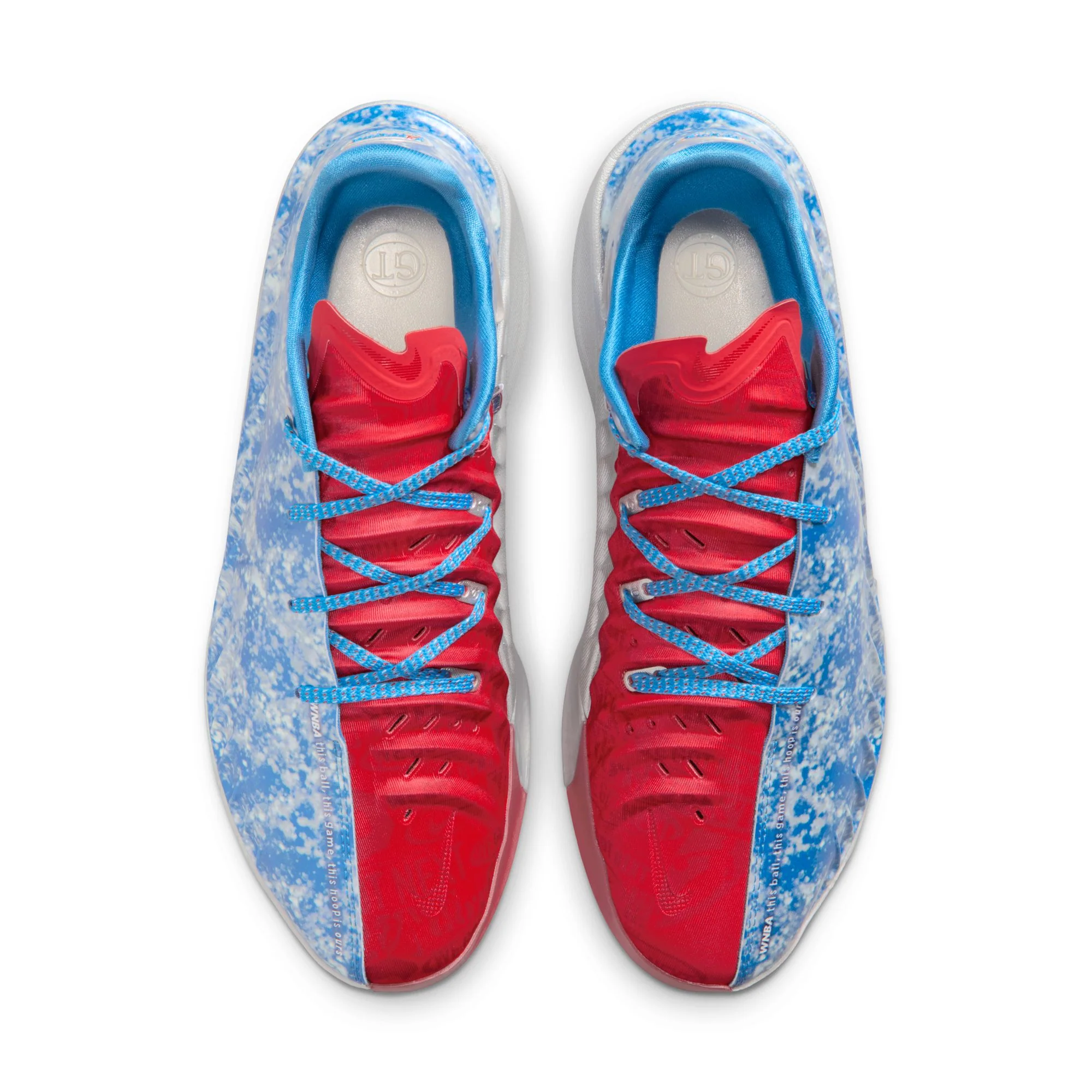Nike G.T. Cut 4 "WNBA 30th" Color: LT PHOTO BLUE/ACTION RED-METALLIC SILVER Style: II7530-400 - Image 3
