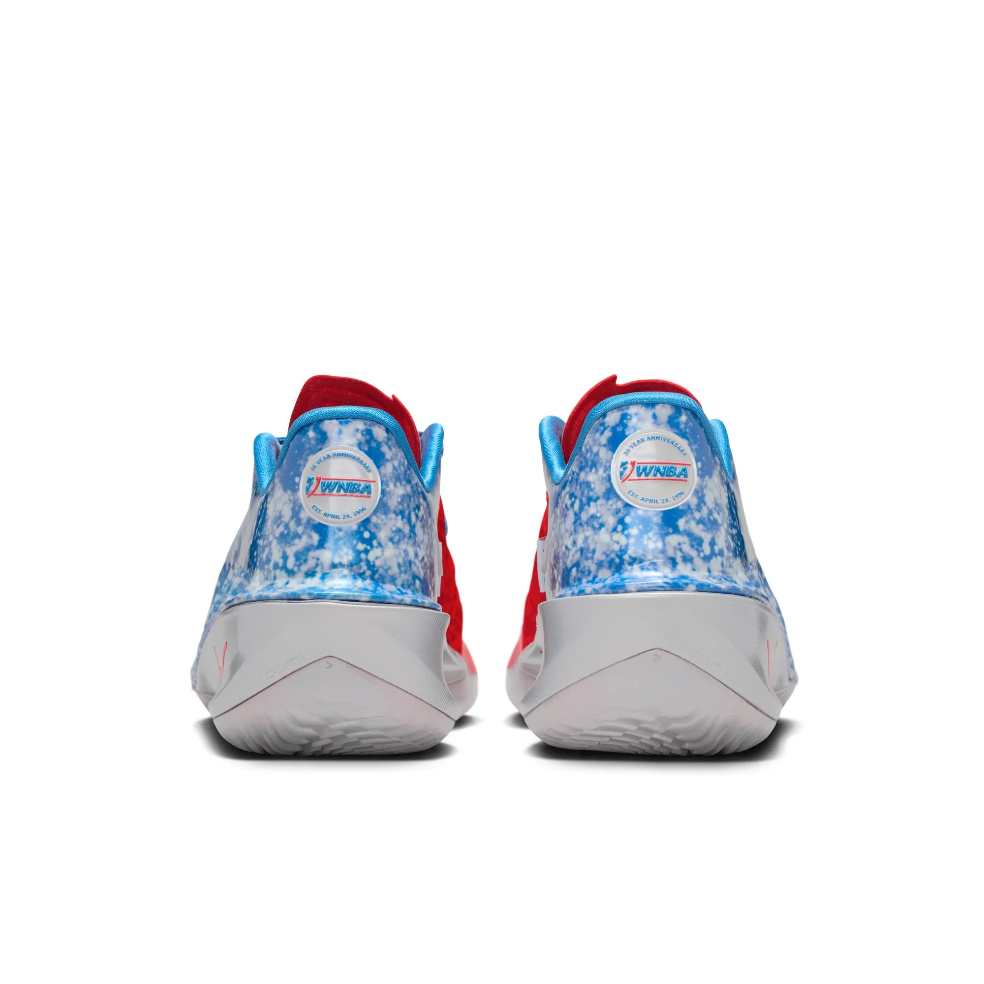 Nike G.T. Cut 4 "WNBA 30th" Color: LT PHOTO BLUE/ACTION RED-METALLIC SILVER Style: II7530-400 - Image 7