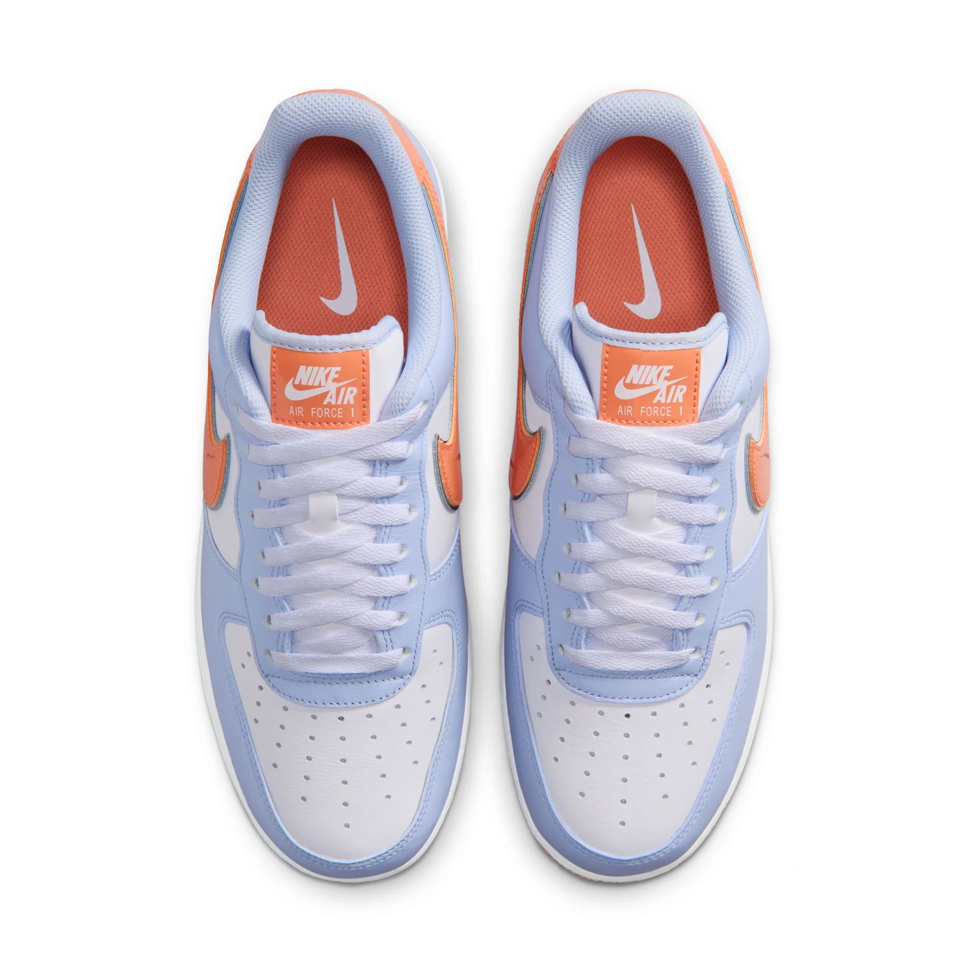 Nike Air Force 1 '07 Color: HYDROGEN BLUE/METALLIC SILVER-WHITE Style: IR1980-407 - Image 10