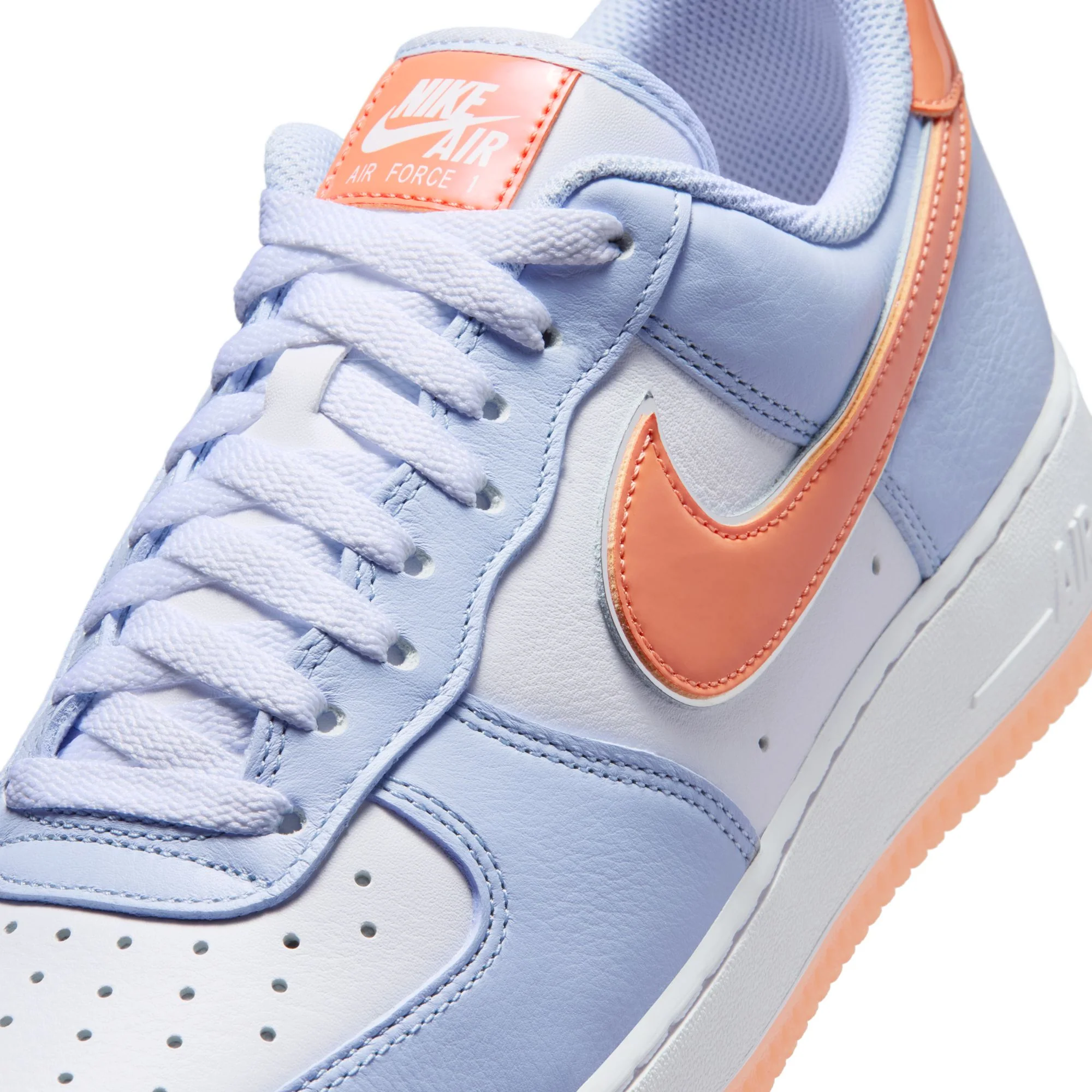 Nike Air Force 1 '07 Color: HYDROGEN BLUE/METALLIC SILVER-WHITE Style: IR1980-407 - Image 7