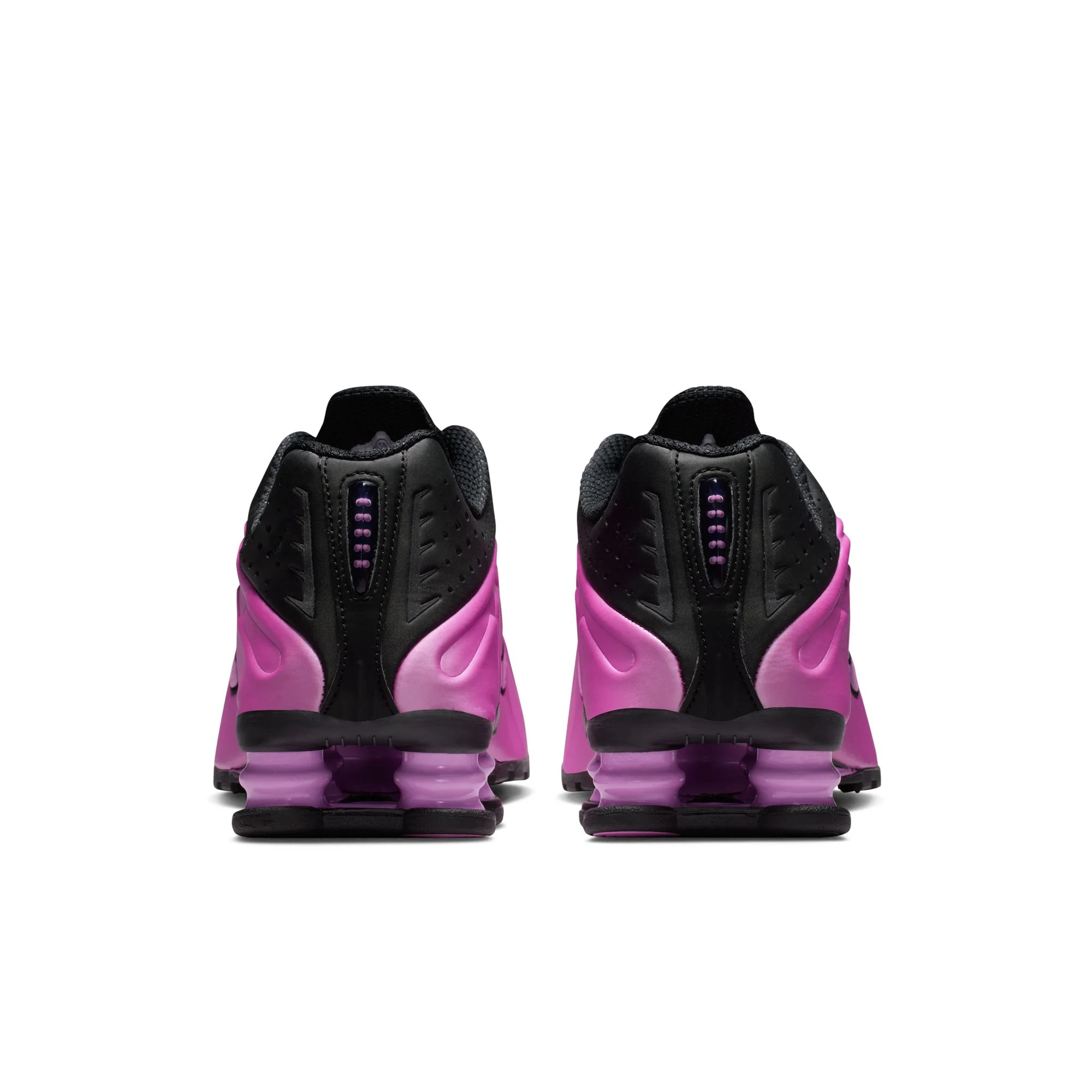 Nike Women's Shox R4 Color: BLACK/LT MAGENTA-BLACK Style: AR3565-014 - Image 7