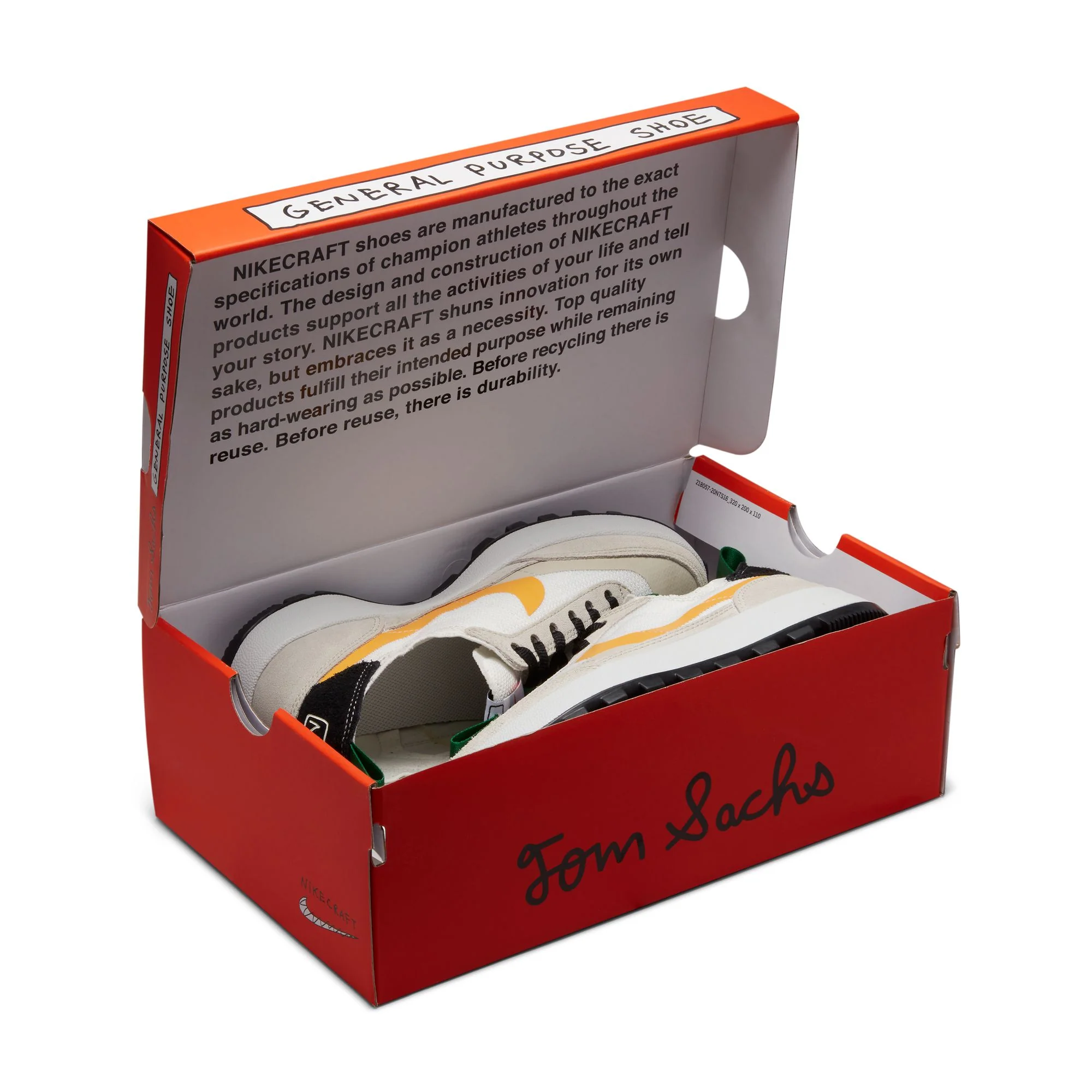 NikeCraft General Purpose Women's Shoe ‘Bricolage’ Color: SUMMIT WHITE/UNIVERSITY GOLD-BIRCH Style: DA6672-100 - Image 8