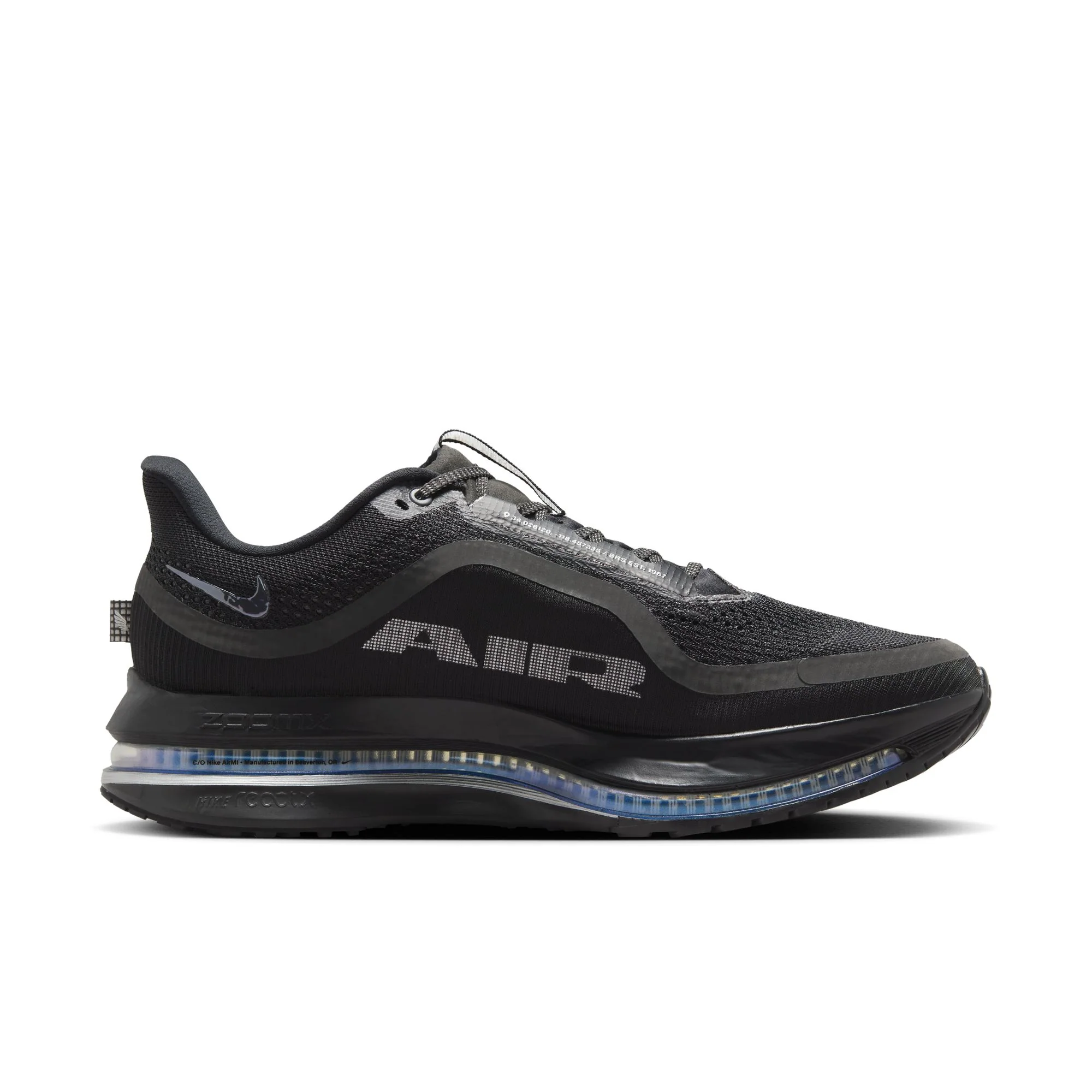 Nike Pegasus Premium Men's Road Running Shoes Color: Black/black-metallic Silver Style: HQ2592-005 - Image 6