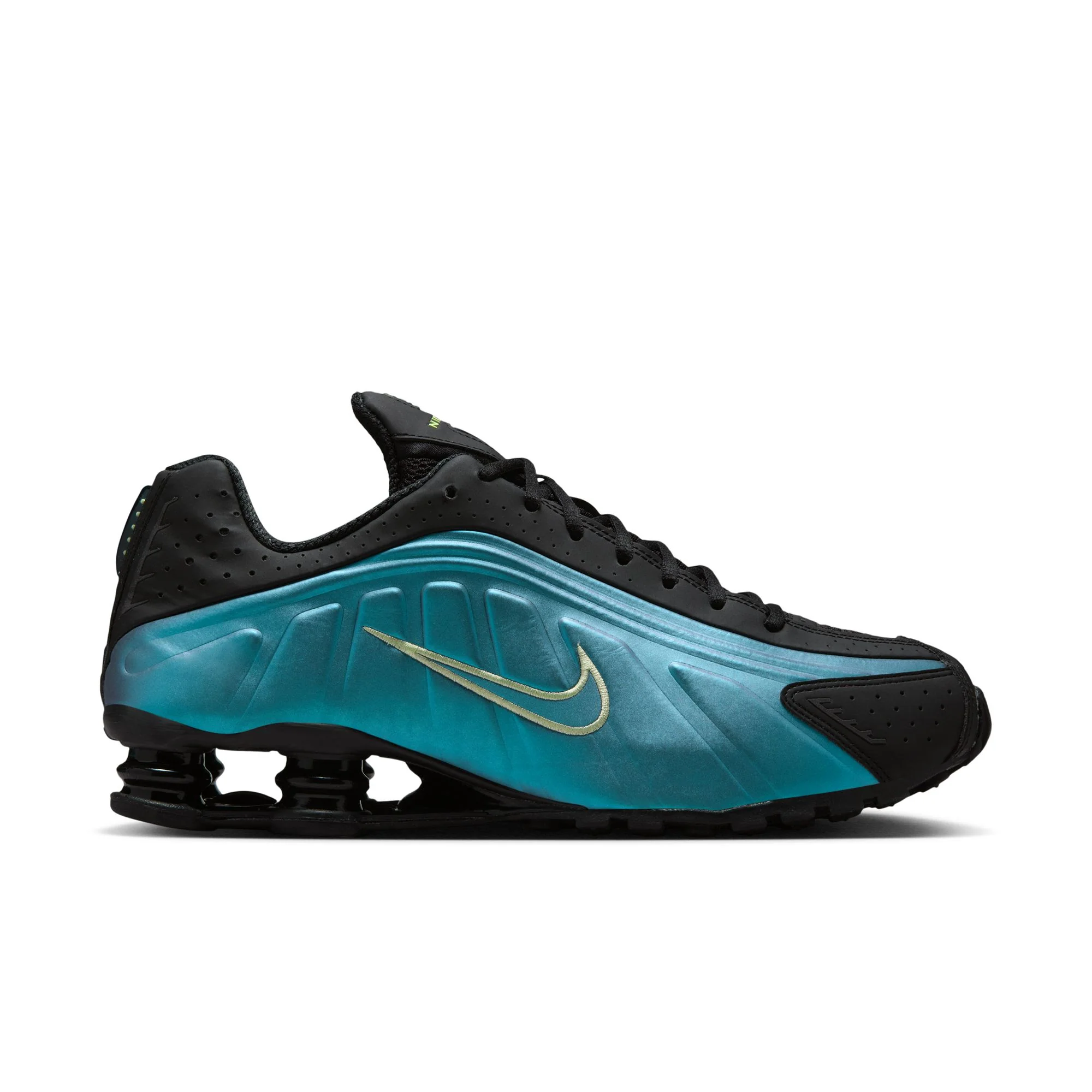 Nike Shox R4 Men's Shoes Color: Sapphire/lt Liquid Lime-pencil Point Style: IF4849-500
