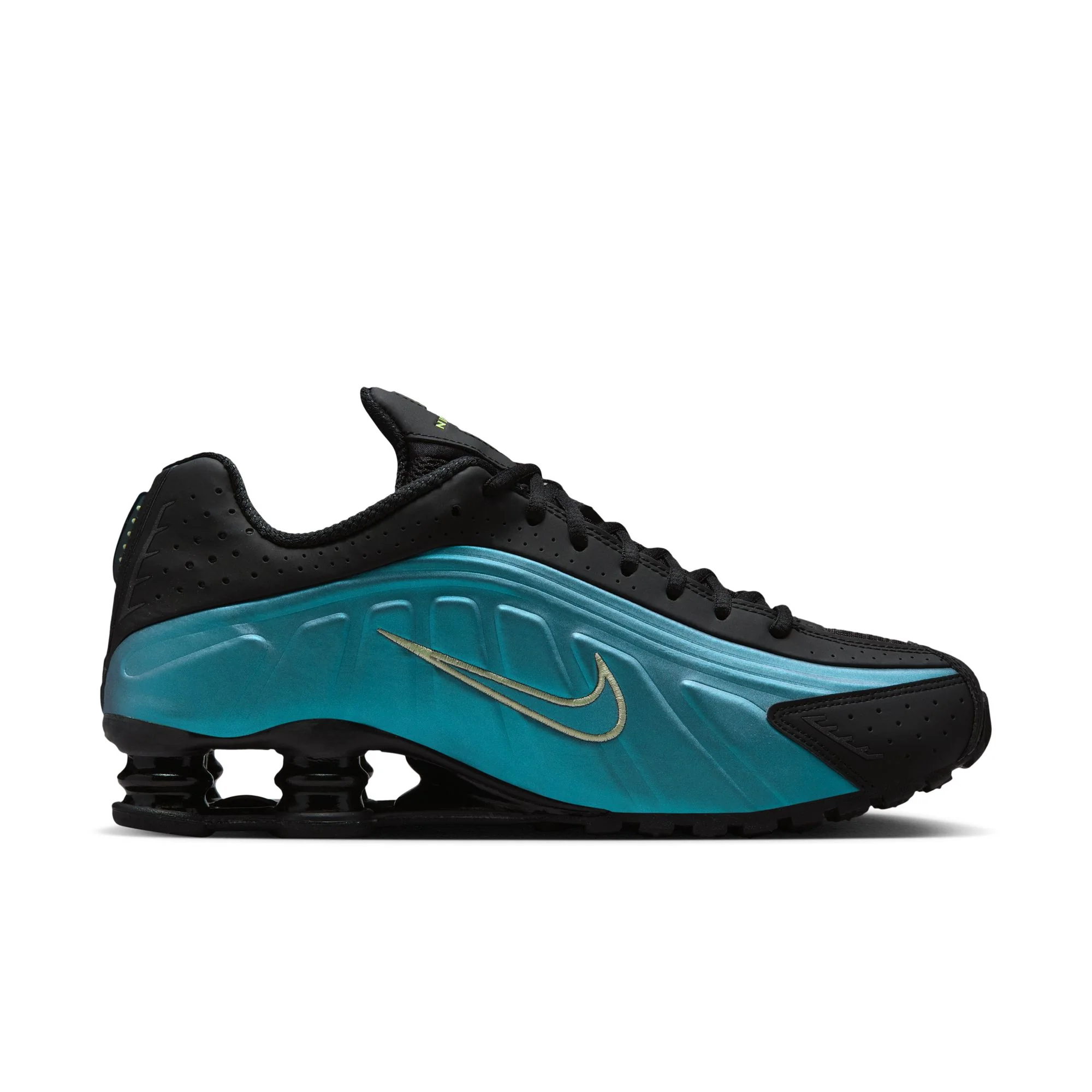 Nike Shox R4 Men's Shoes Color: Sapphire/lt Liquid Lime-pencil Point Style: IF4849-500 - Image 3