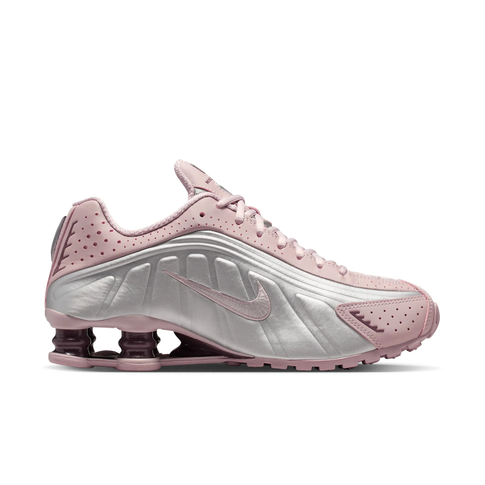 Nike Shox R4 Women's Shoes Color: Particle Rose/metallic Silver-tattoo Style: AR3565-601 - Image 4