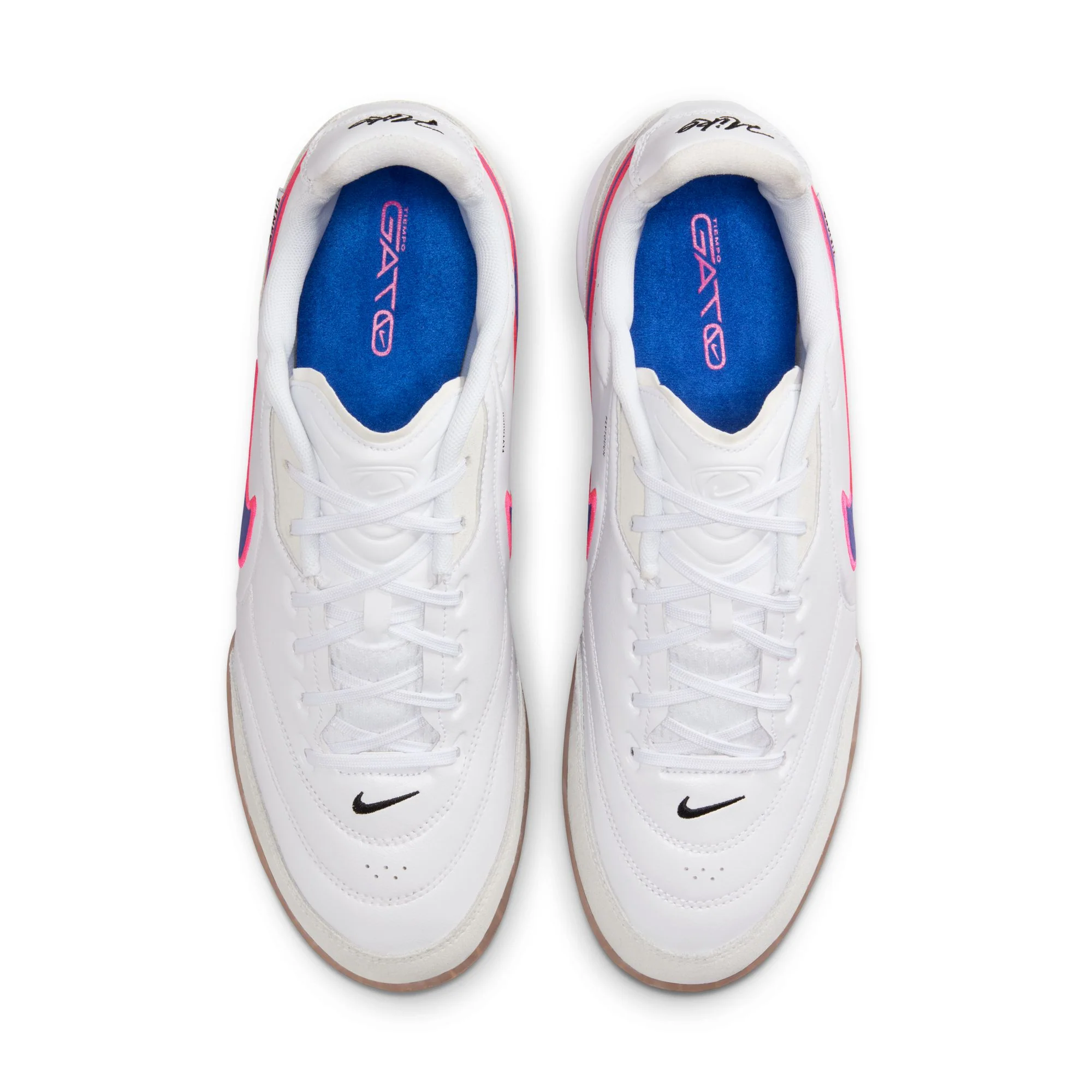 Nike Tiempo Streetgato Indoor/Court Low-Top Soccer Shoes Color: White/racer Blue-pink Blast Style: HQ7017-146 - Image 10