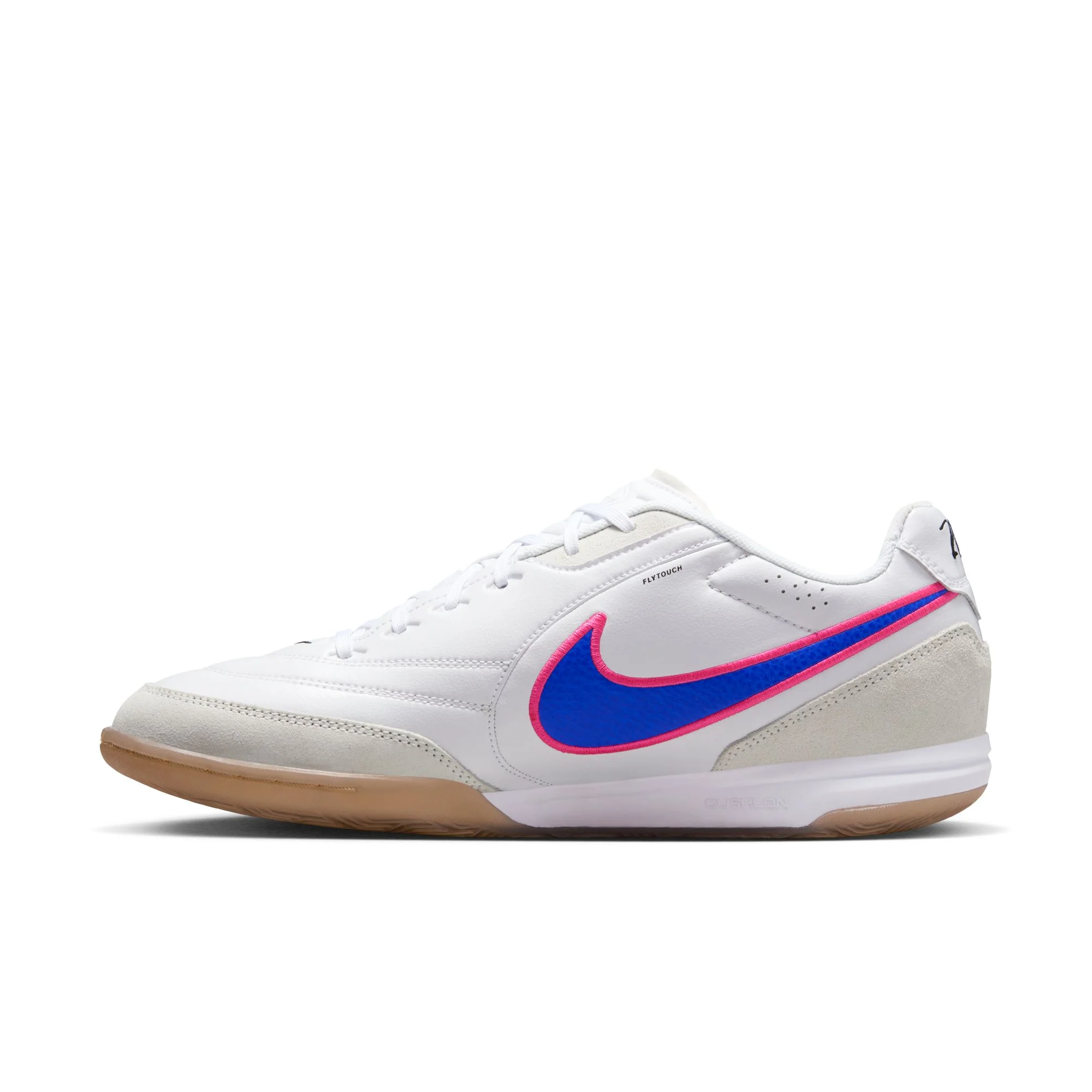 Nike Tiempo Streetgato Indoor/Court Low-Top Soccer Shoes Color: White/racer Blue-pink Blast Style: HQ7017-146 - Image 5