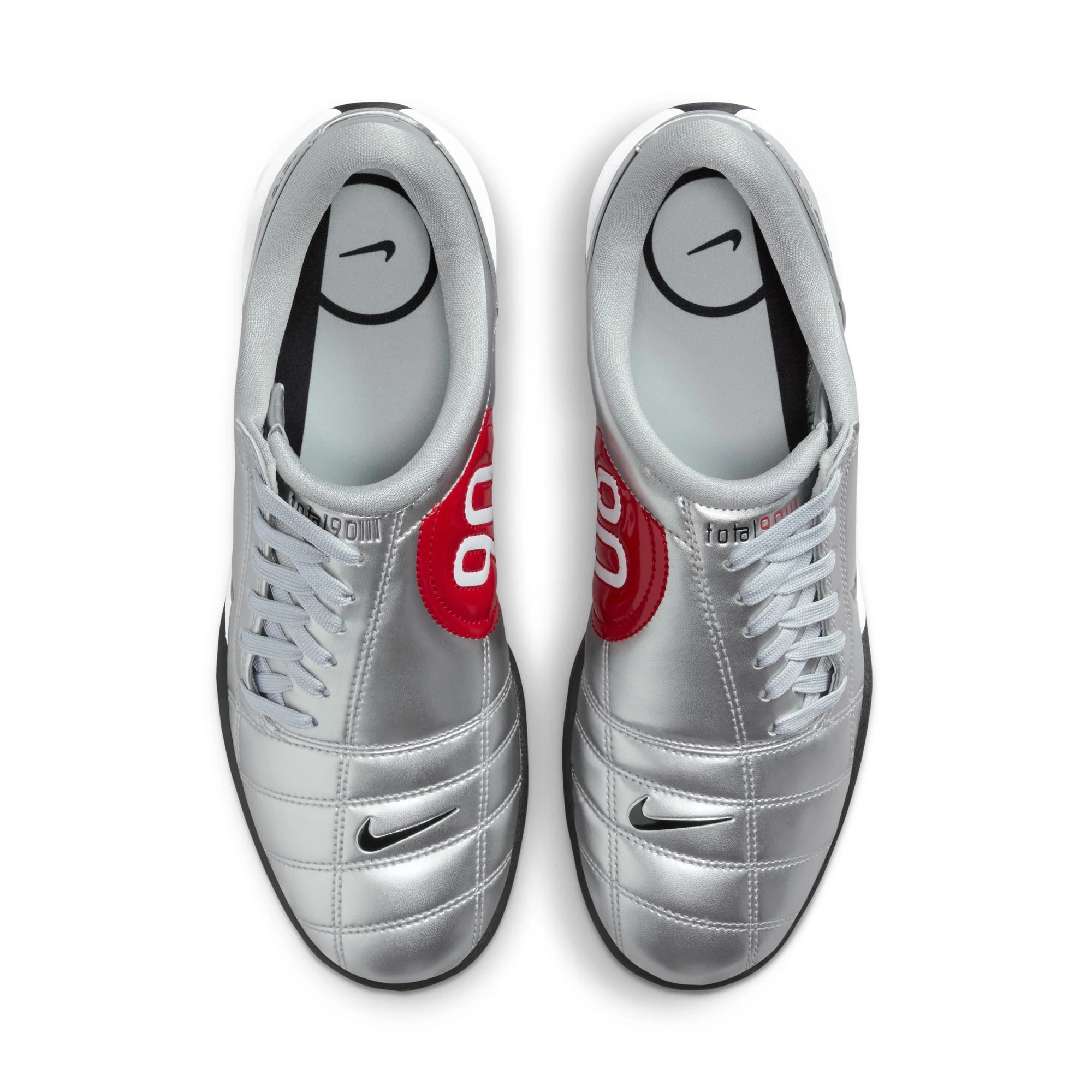 Nike Total 90 Women's Shoes Color: Metallic Silver/black-university Red Style: IM7595-001 - Image 10