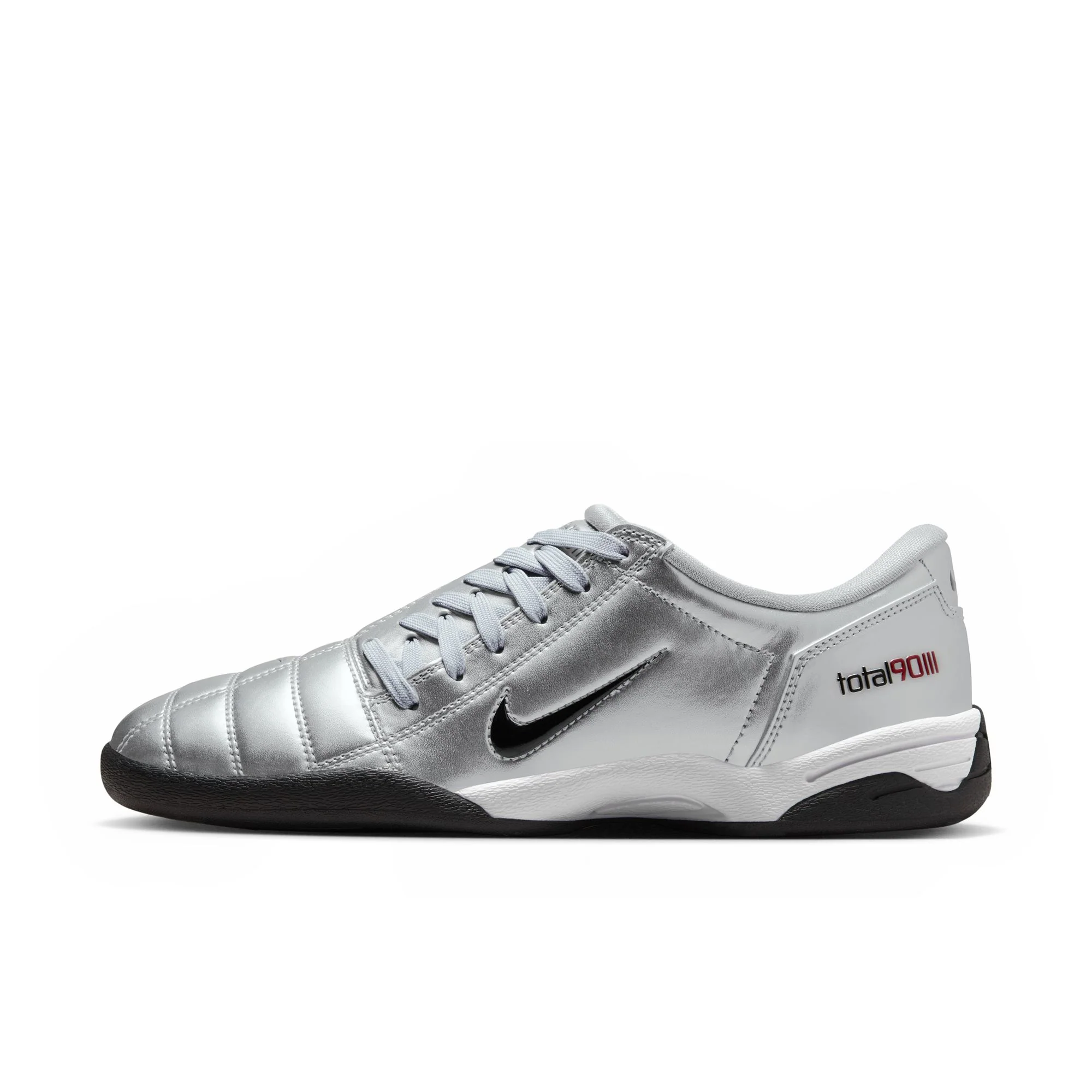 Nike Total 90 Women's Shoes Color: Metallic Silver/black-university Red Style: IM7595-001 - Image 4