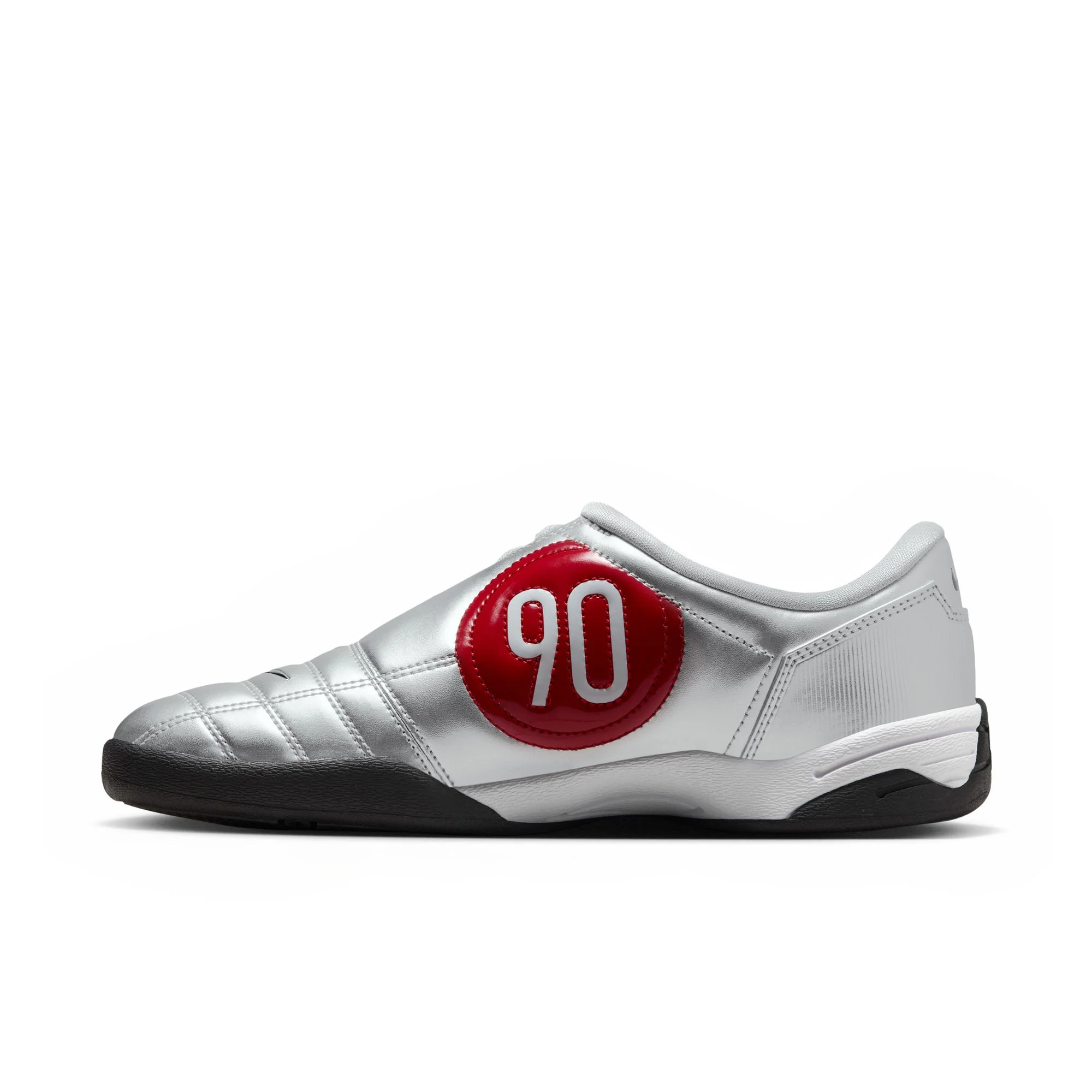 Nike Total 90 Women's Shoes Color: Metallic Silver/black-university Red Style: IM7595-001 - Image 5