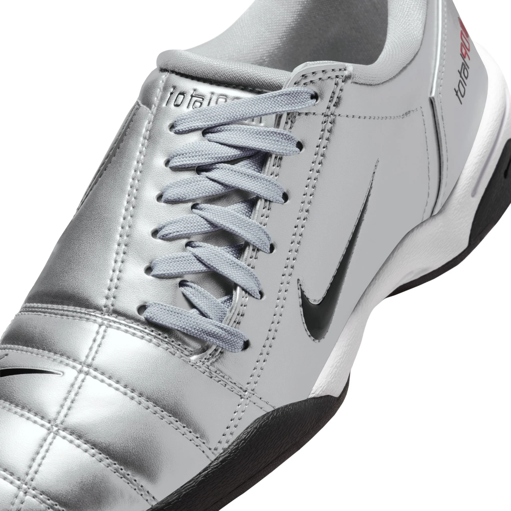 Nike Total 90 Women's Shoes Color: Metallic Silver/black-university Red Style: IM7595-001 - Image 7