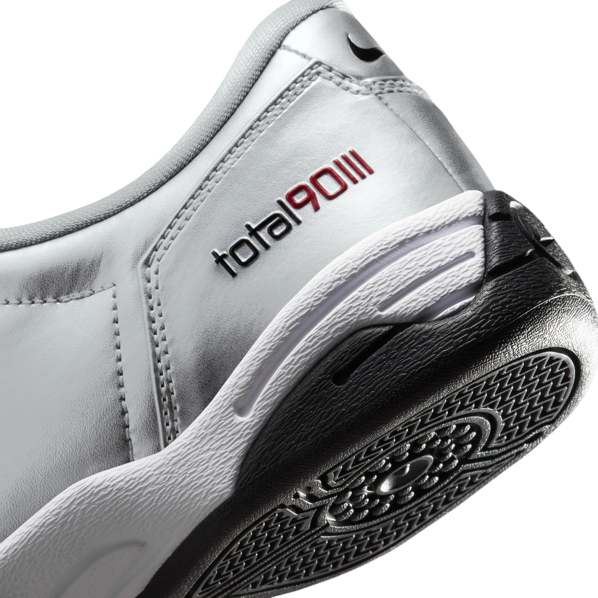 Nike Total 90 Women's Shoes Color: Metallic Silver/black-university Red Style: IM7595-001 - Image 8