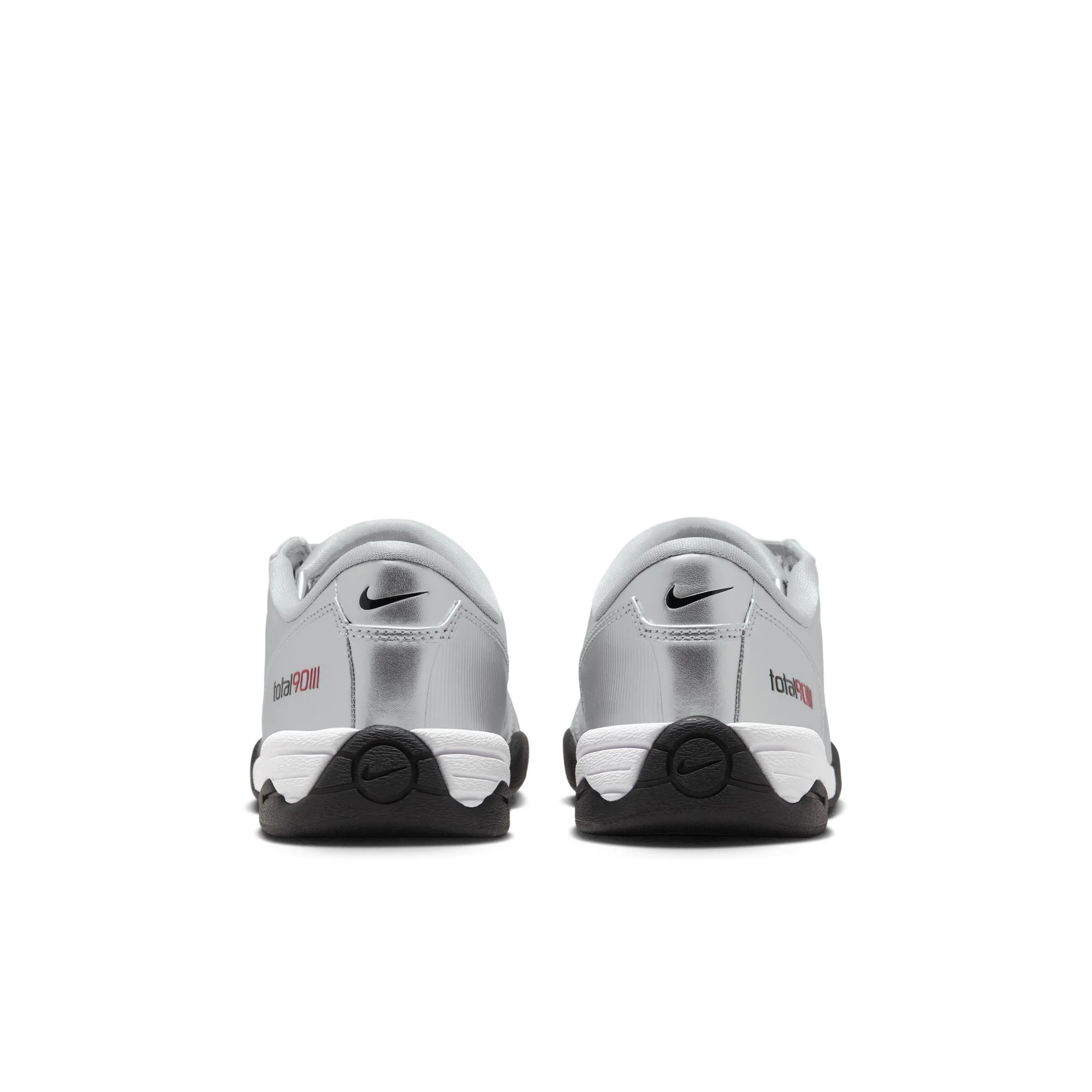 Nike Total 90 Women's Shoes Color: Metallic Silver/black-university Red Style: IM7595-001 - Image 9