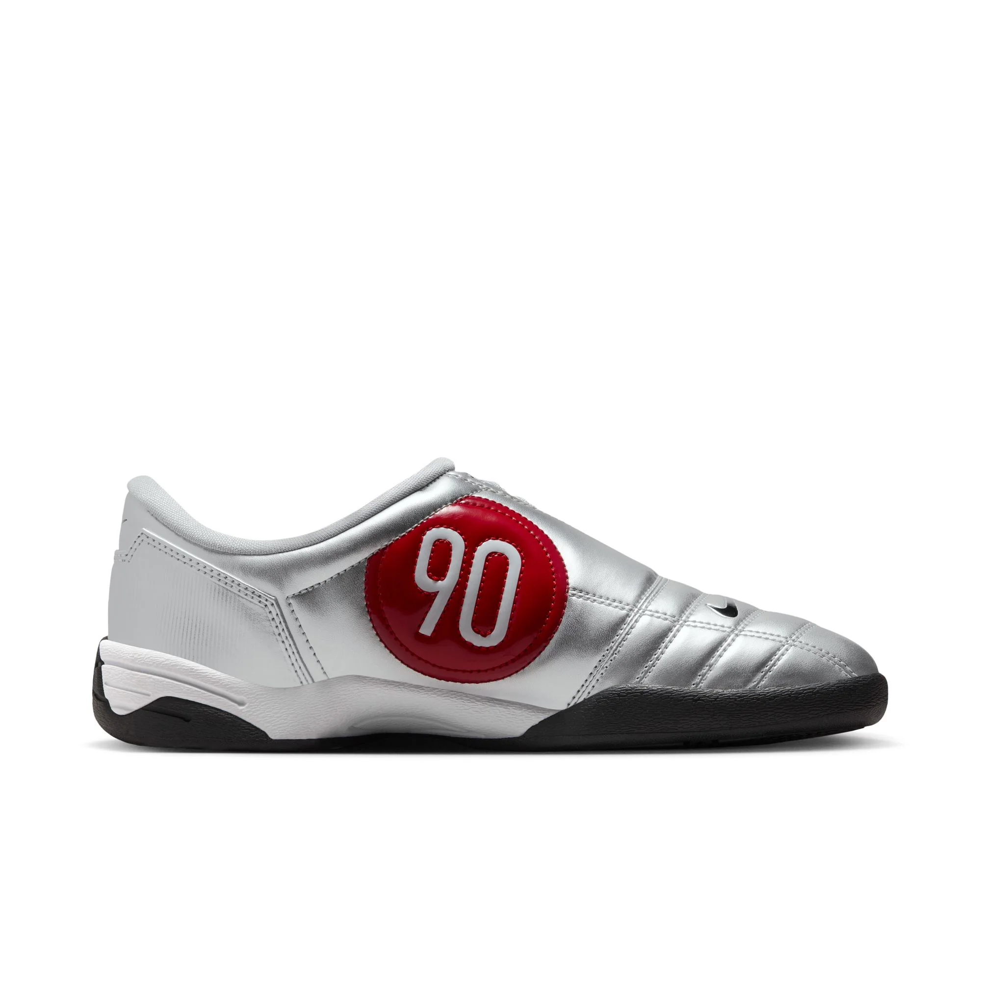 Nike Total 90 Women's Shoes Color: Metallic Silver/black-university Red Style: IM7595-001 - Image 4