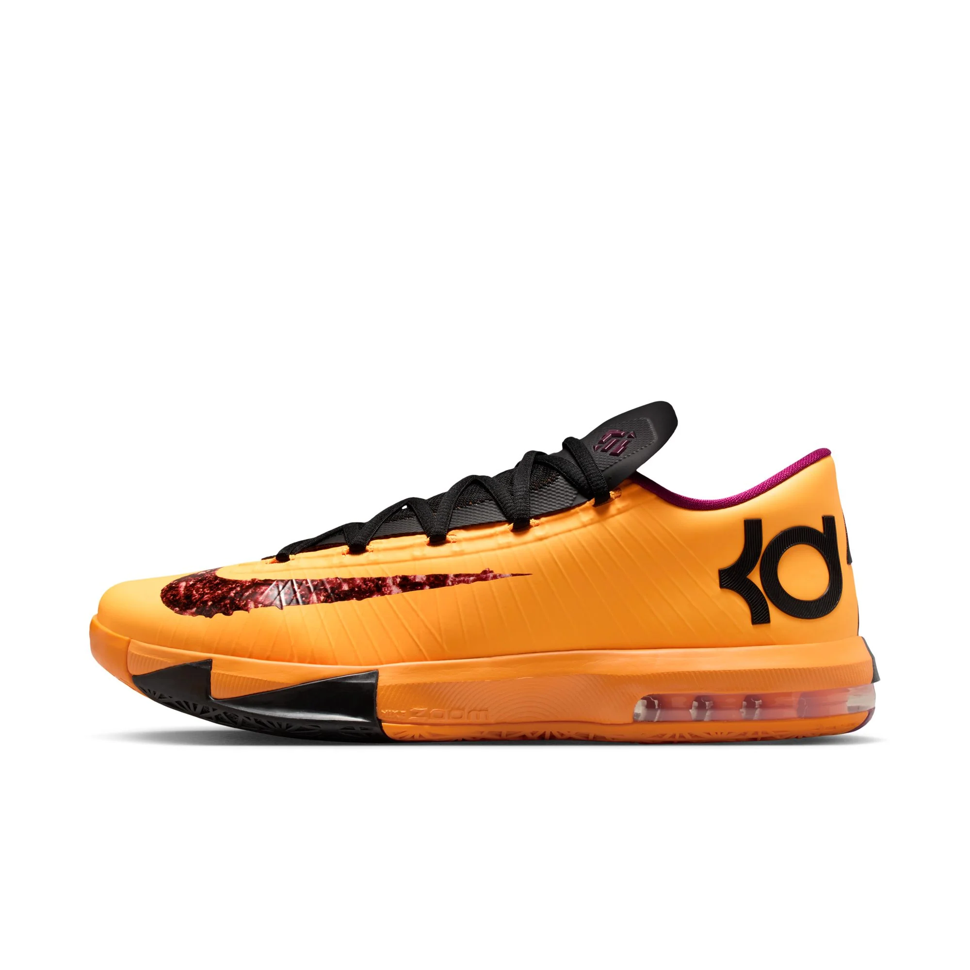 Nike Zoom KD 6 Men's Shoes Color: Laser Orange/raspberry Red-black Style: IB6903-800 - Image 9