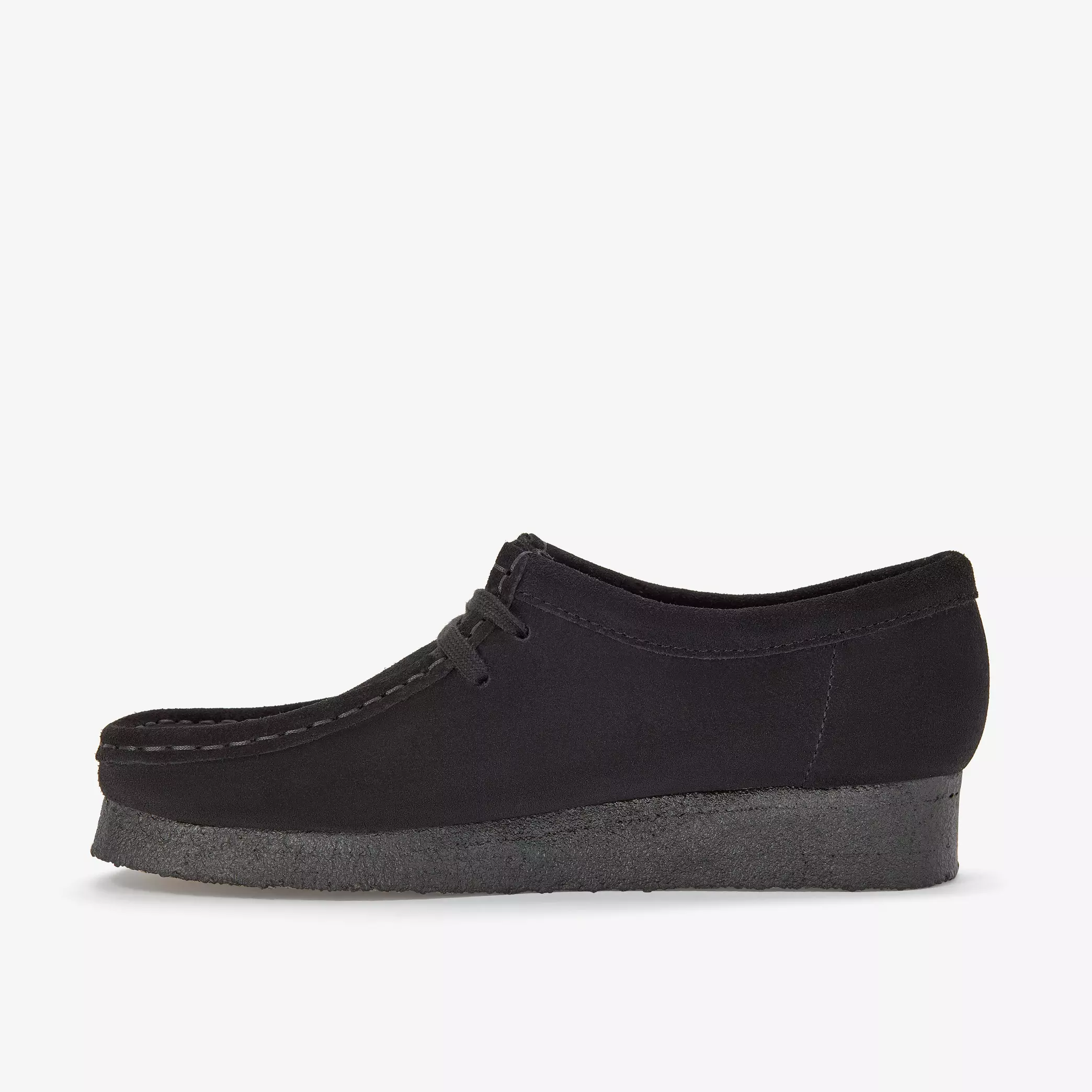 Clarks Wallabee Mens Shoes Color: Black Suede Style: 26155519 - Image 3