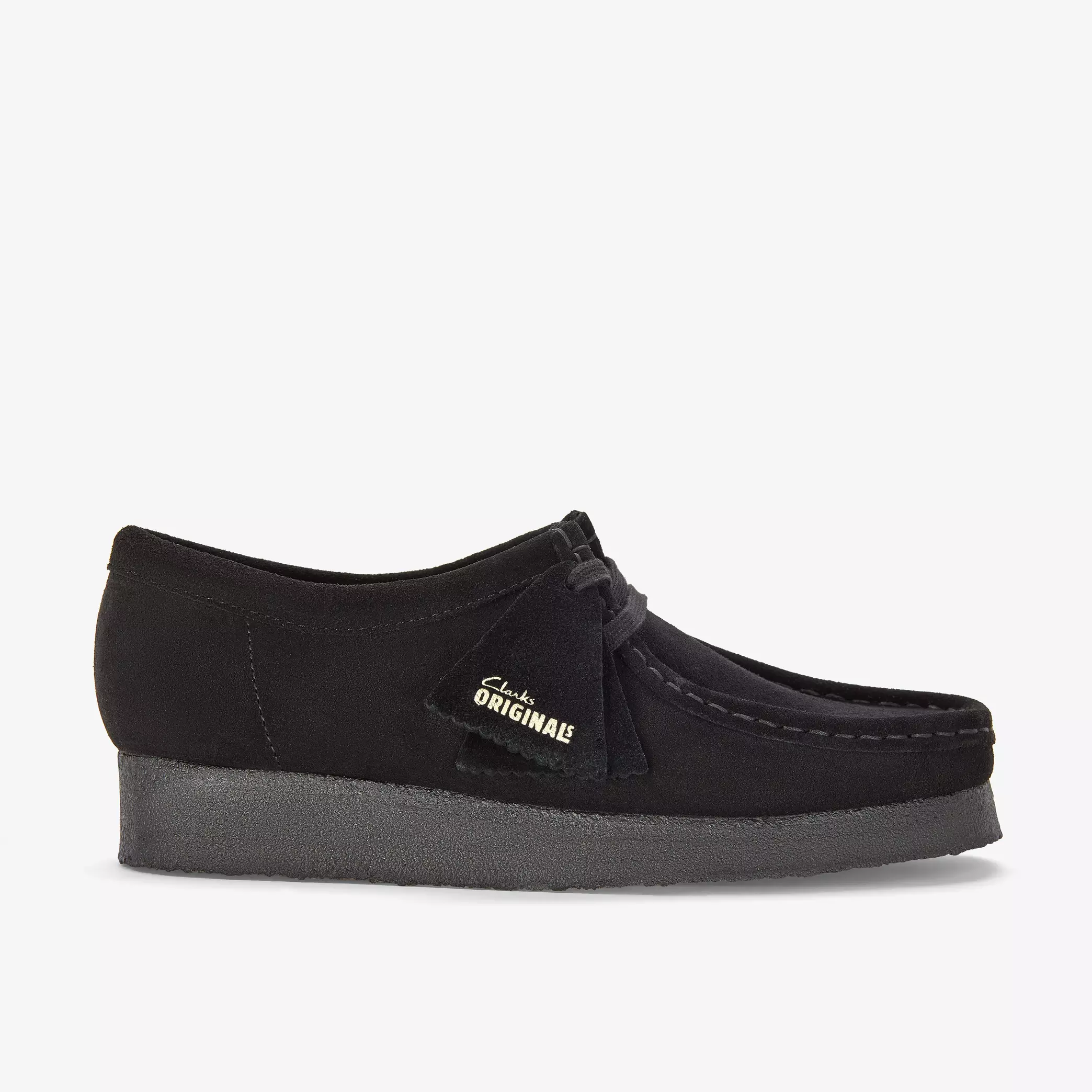 Clarks Wallabee Mens Shoes Color: Black Suede Style: 26155519 - Image 5