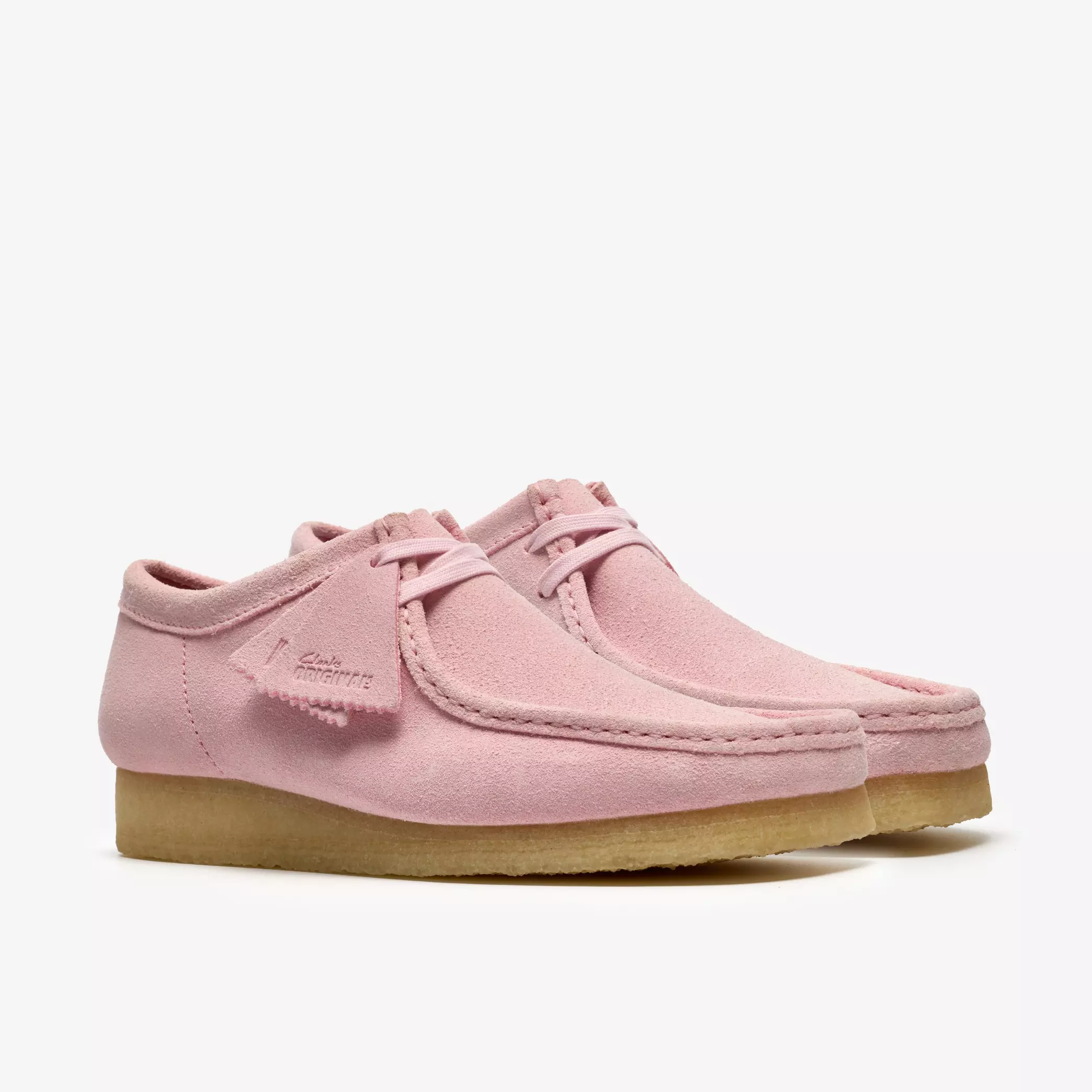 Clarks Wallabee Mens Shoes Color: Light Pink Suede Style: 26185560 - Image 2