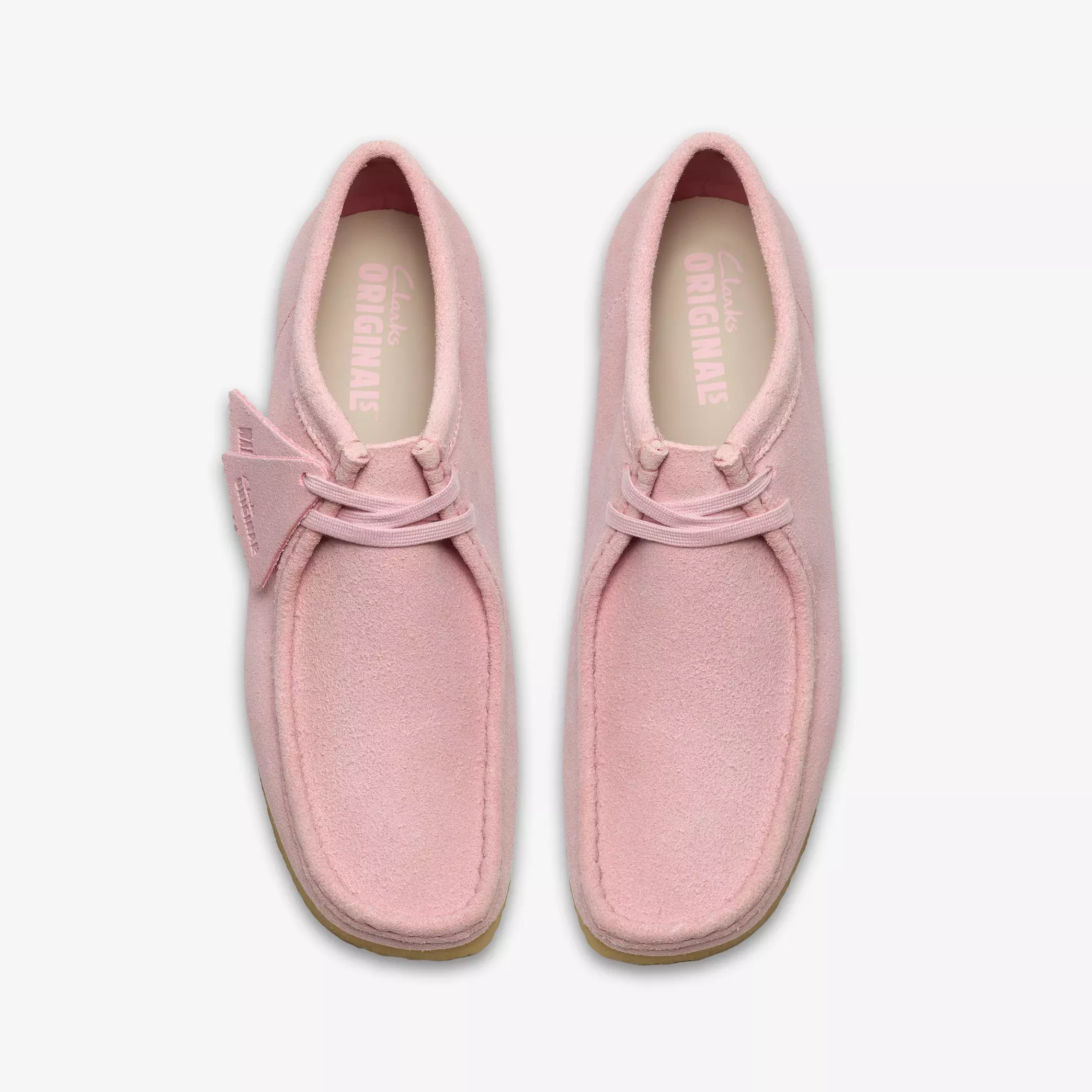 Clarks Wallabee Mens Shoes Color: Light Pink Suede Style: 26185560 - Image 5