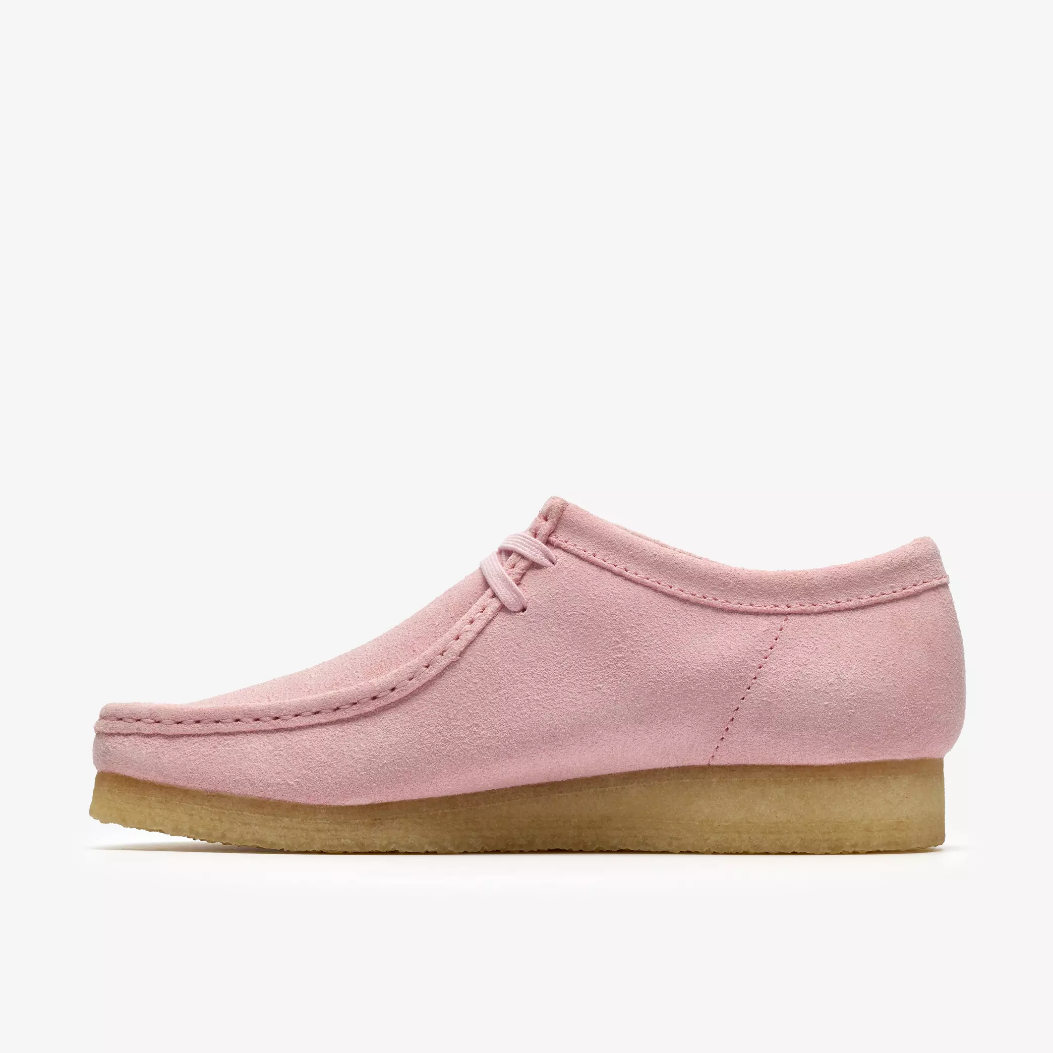 Clarks Wallabee Mens Shoes Color: Light Pink Suede Style: 26185560 - Image 8