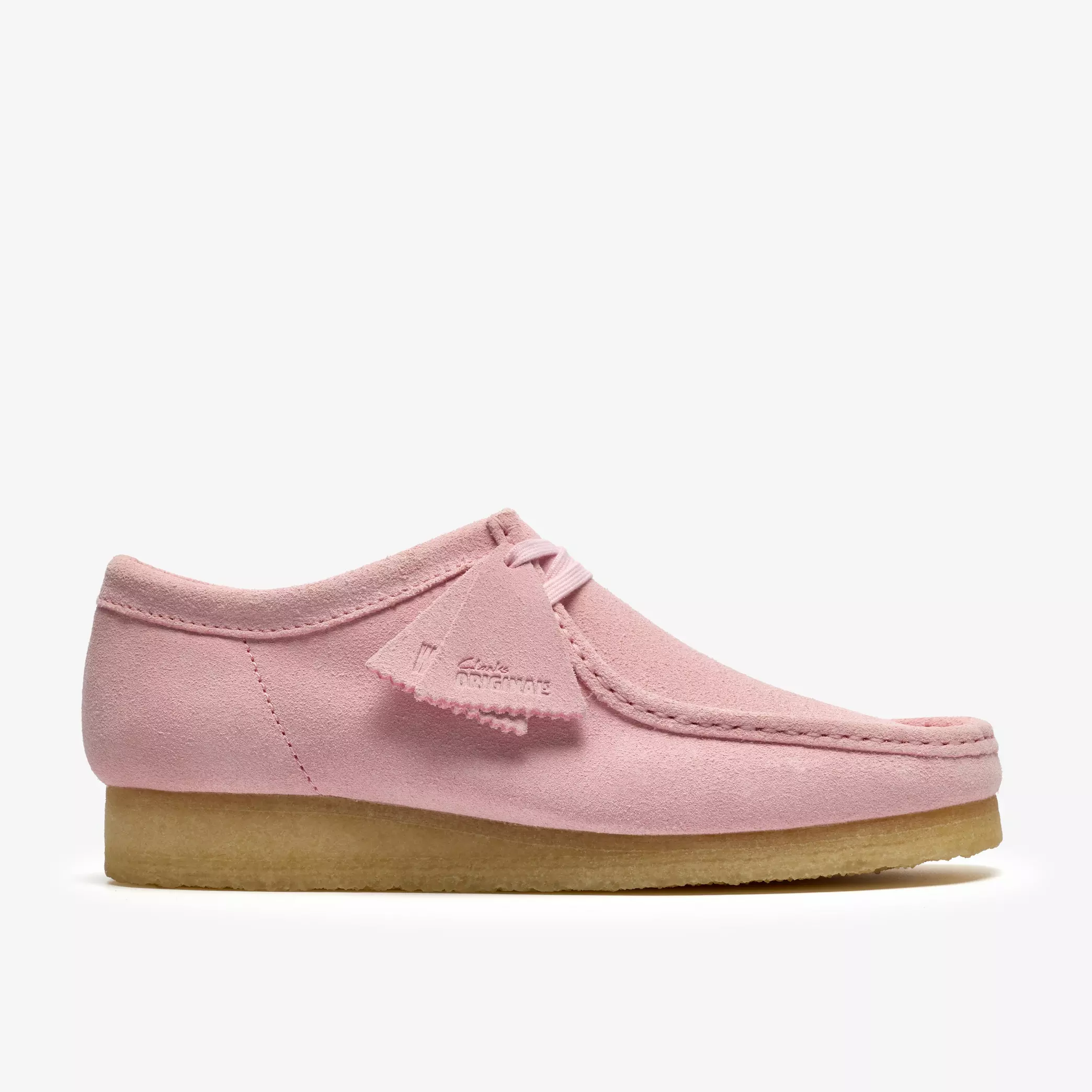 Clarks Wallabee Mens Shoes Color: Light Pink Suede Style: 26185560 - Image 9