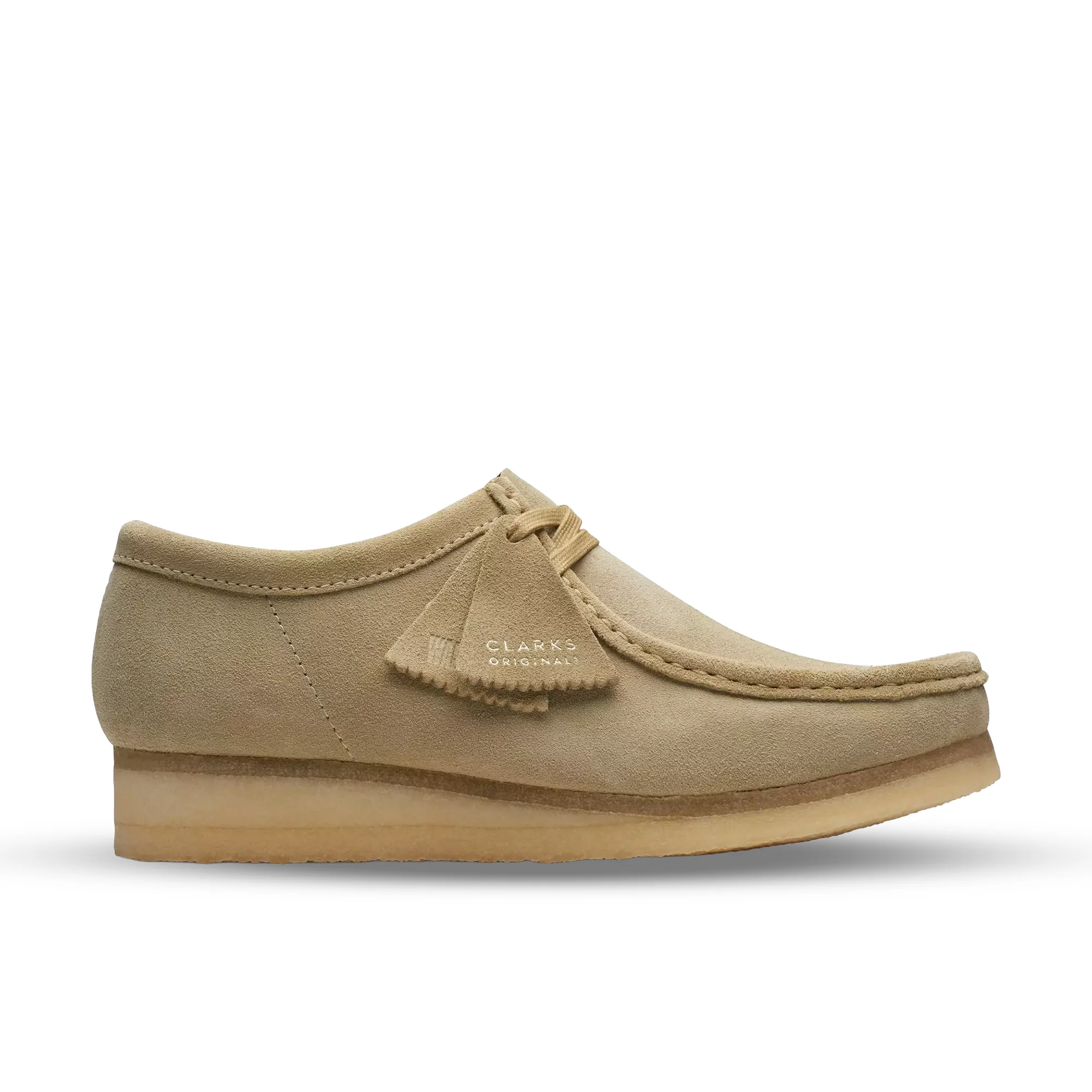 Clarks Wallabee Mens Shoes Color: Maple Suede Style: 26155545