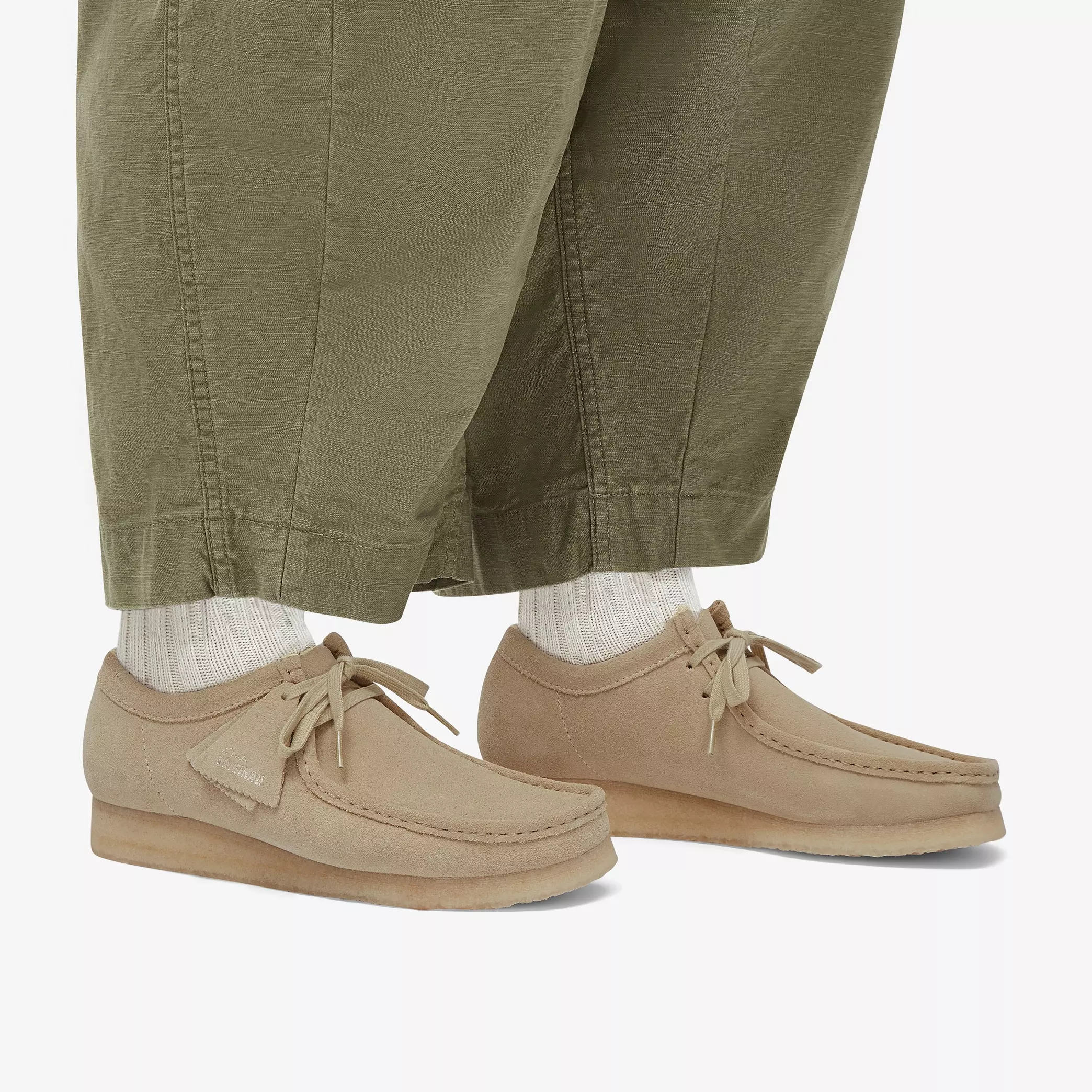 Clarks Wallabee Mens Shoes Color: Maple Suede Style: 26155545 - Image 3