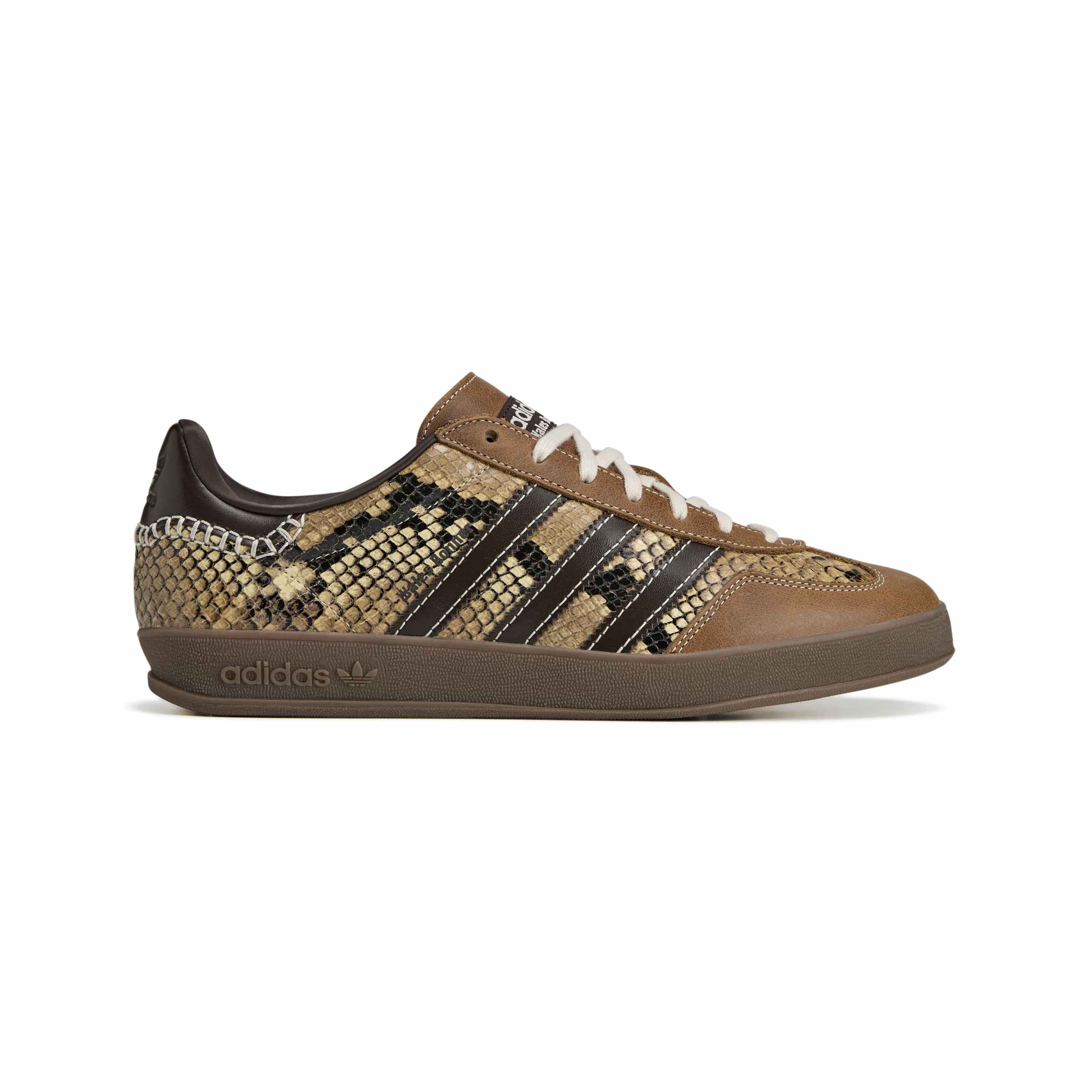 adidas WB Gazelle Snake Mens Shoes Color: Super Color/Dark Brown/Cloud White Style: KK3641 - Image 2